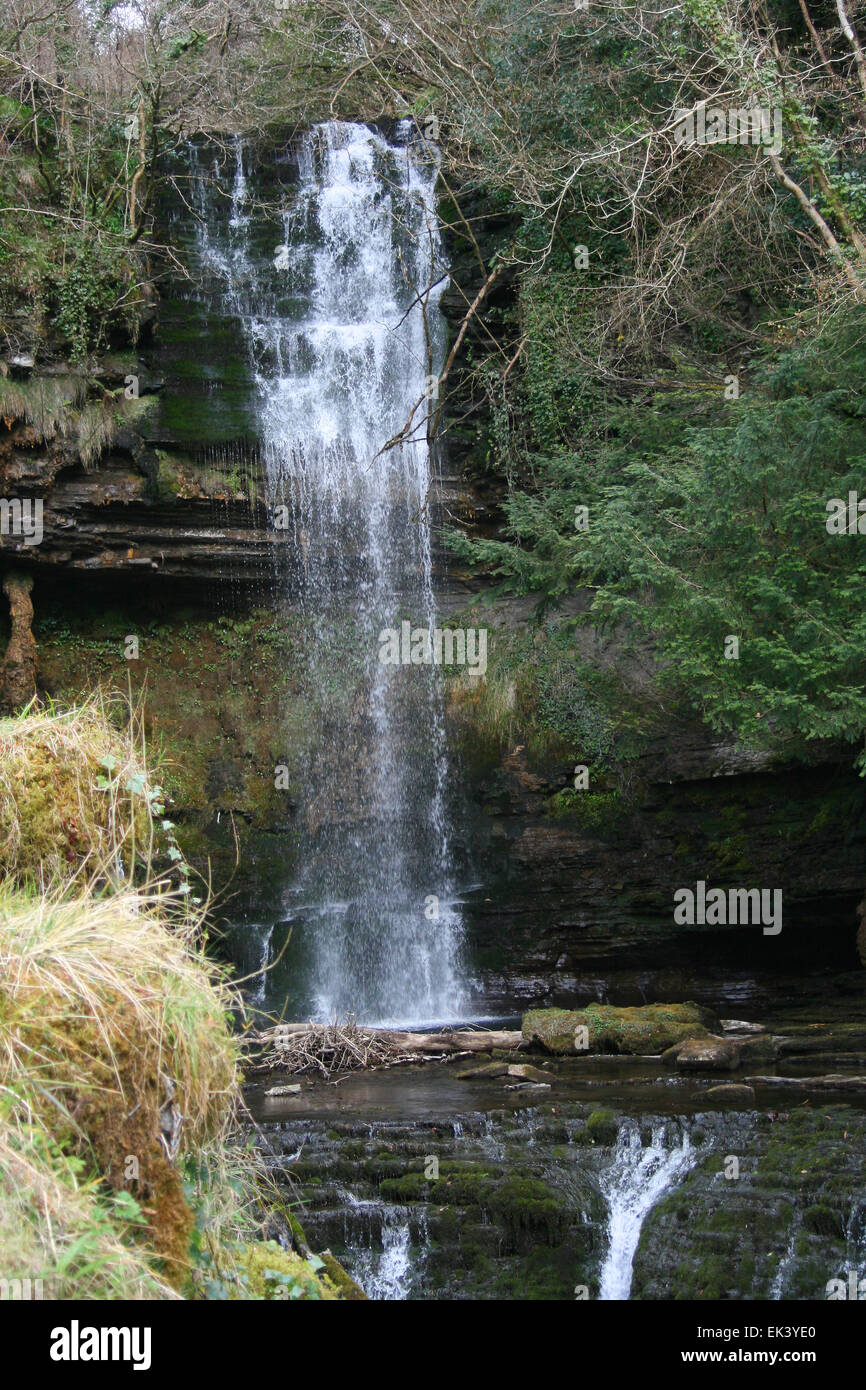 Cascata di Glencar Sligo Irlanda Foto Stock