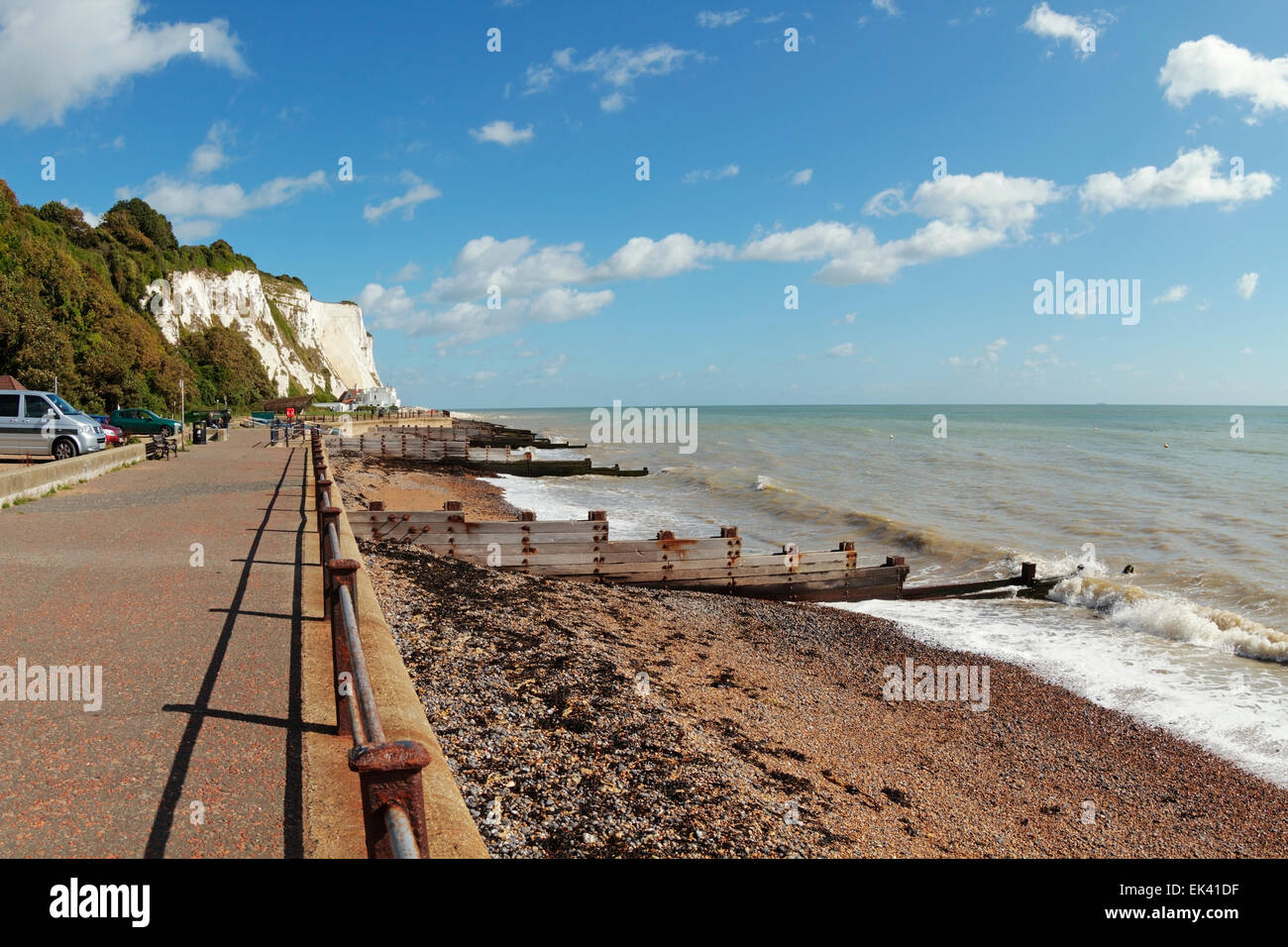 St Margarets Bay, Dover, White Cliffs Country, Kent, England, Regno Unito Foto Stock