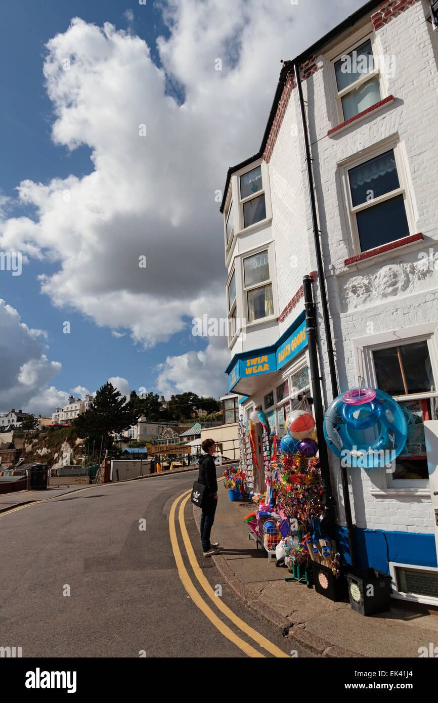 Il lungomare, Broadstairs,Thanet, Kent England, Regno Unito Foto Stock