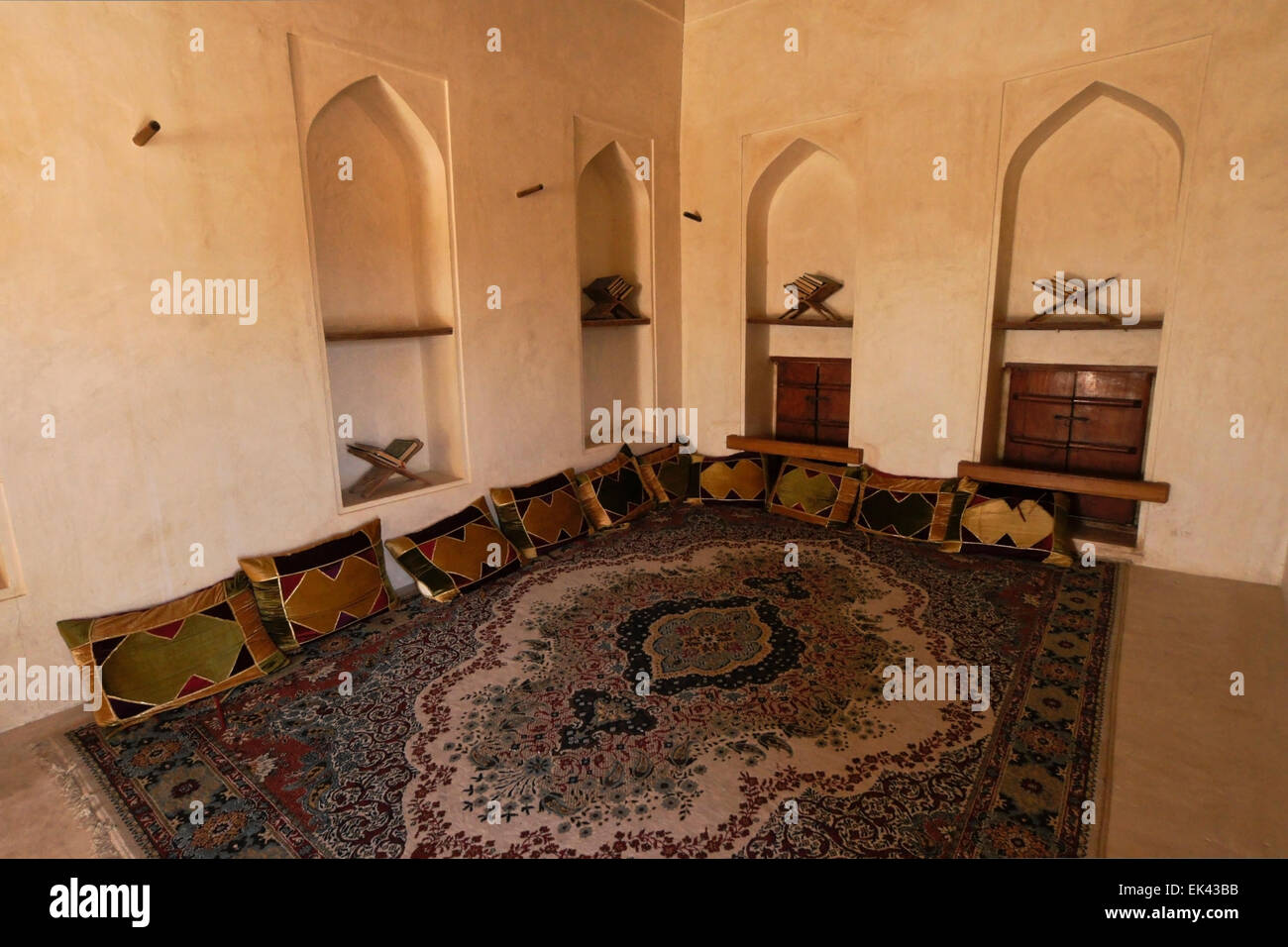 Corano scuola (madrasah) Camera di Jabrin (Jibreen, Jabreen, Gibreen) Castello, Oman Foto Stock