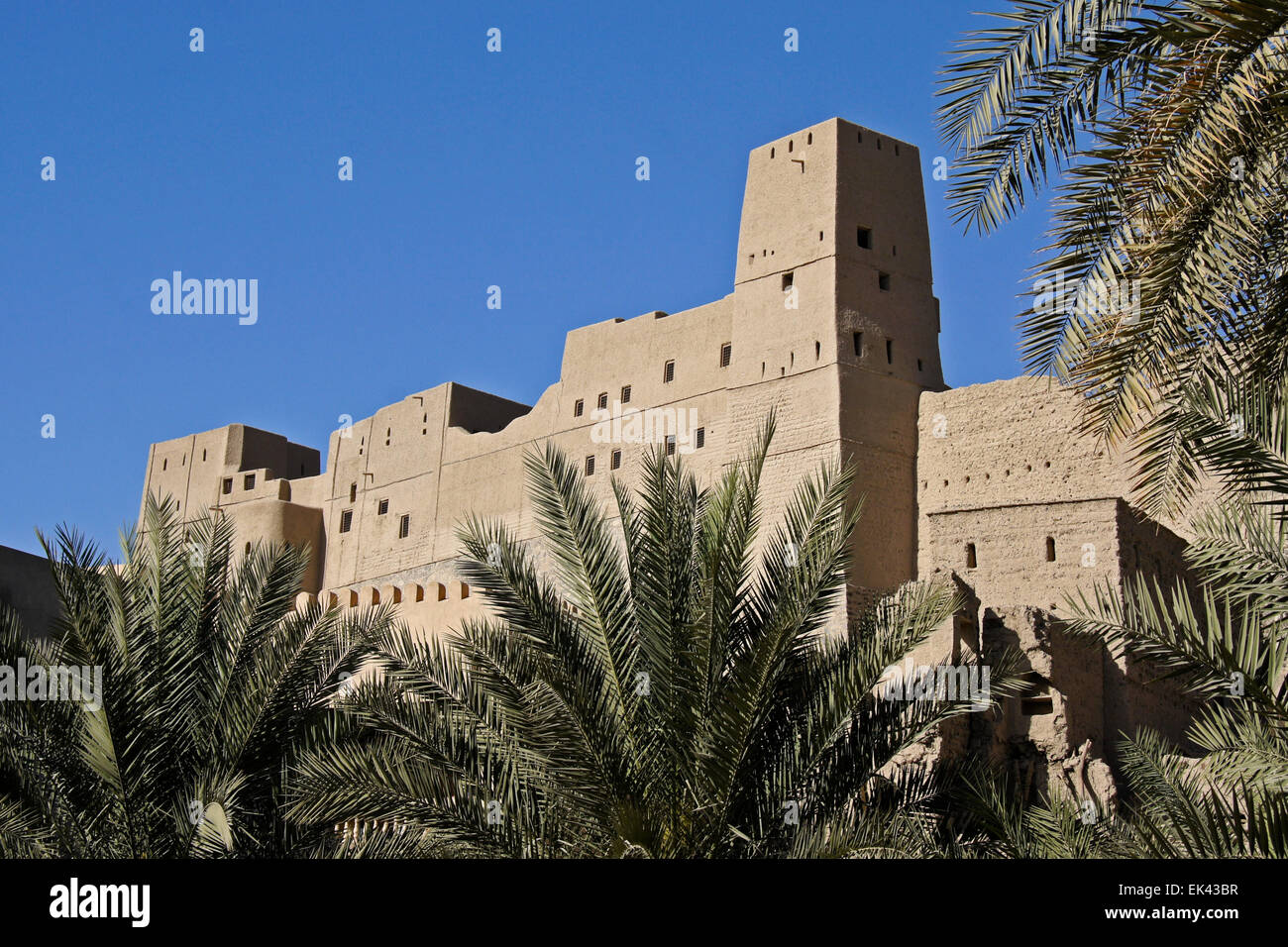 Bahla (Bahala) Fort, il sultanato di Oman Foto Stock