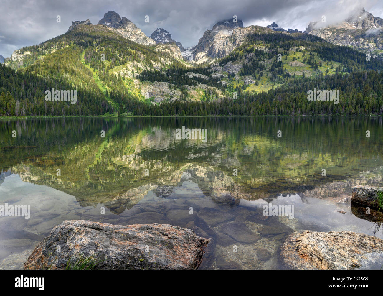 Bradley Lago di riflessione - Grand Teton National Park - Wyoming Foto Stock