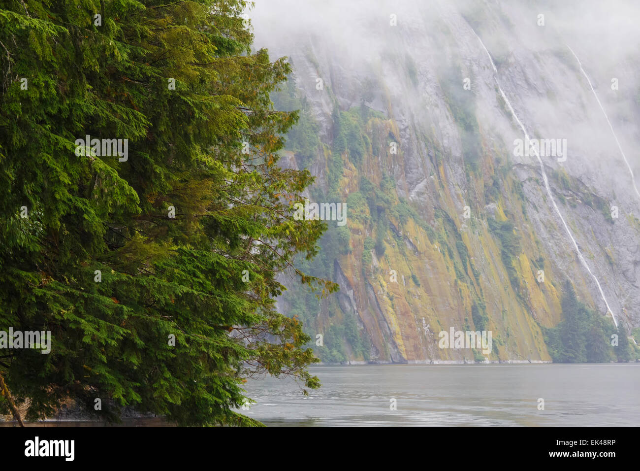 Misty Fjords National Monument, Ketchikan, Alaska. Foto Stock