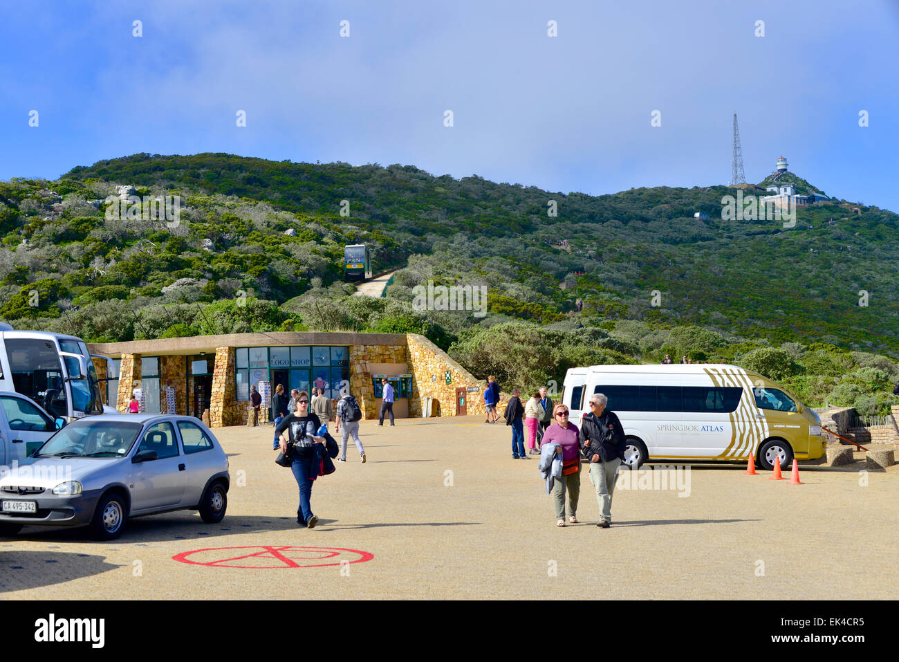 Cape Point entro la Table Bay Nature Conservation Reserve, Western Cape, Sud Africa. Foto Stock