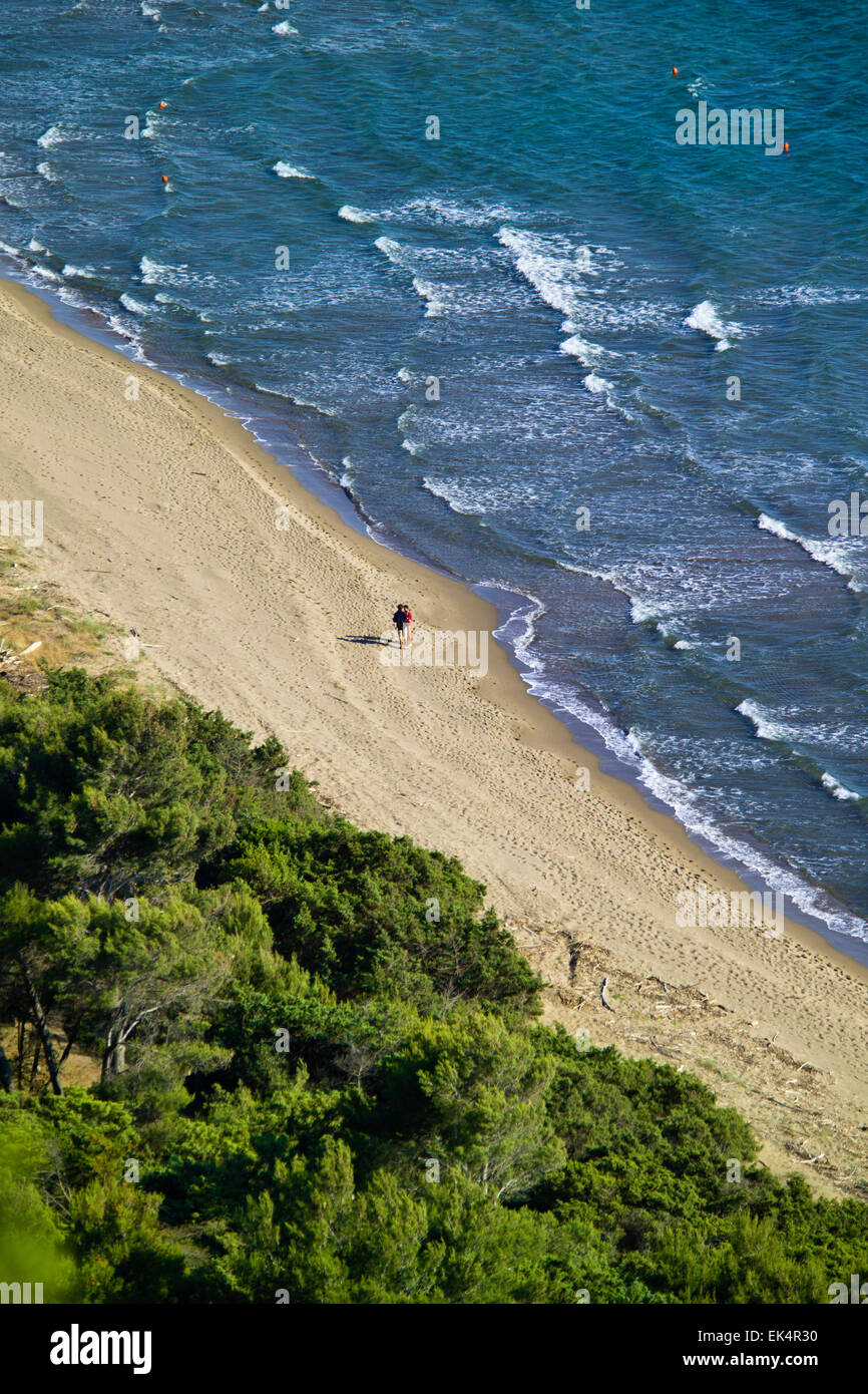 Litalia La Toscana Il Mar Tirreno La Vista Della