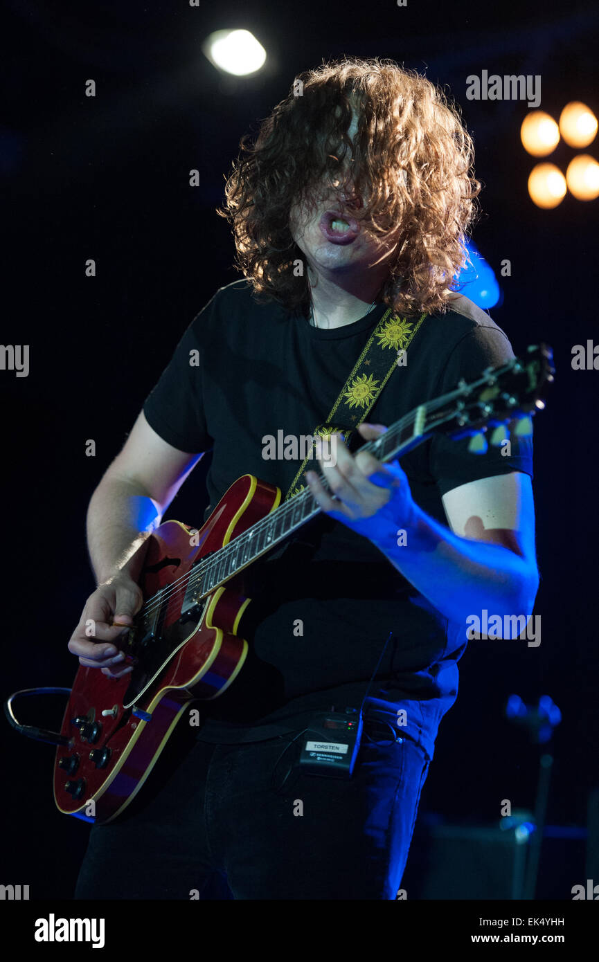 Torsten Kinsella, lead voice e il chitarrista della Irish post rock band " Dio è un astronauta', ciampino roma concerto, Italia Foto Stock