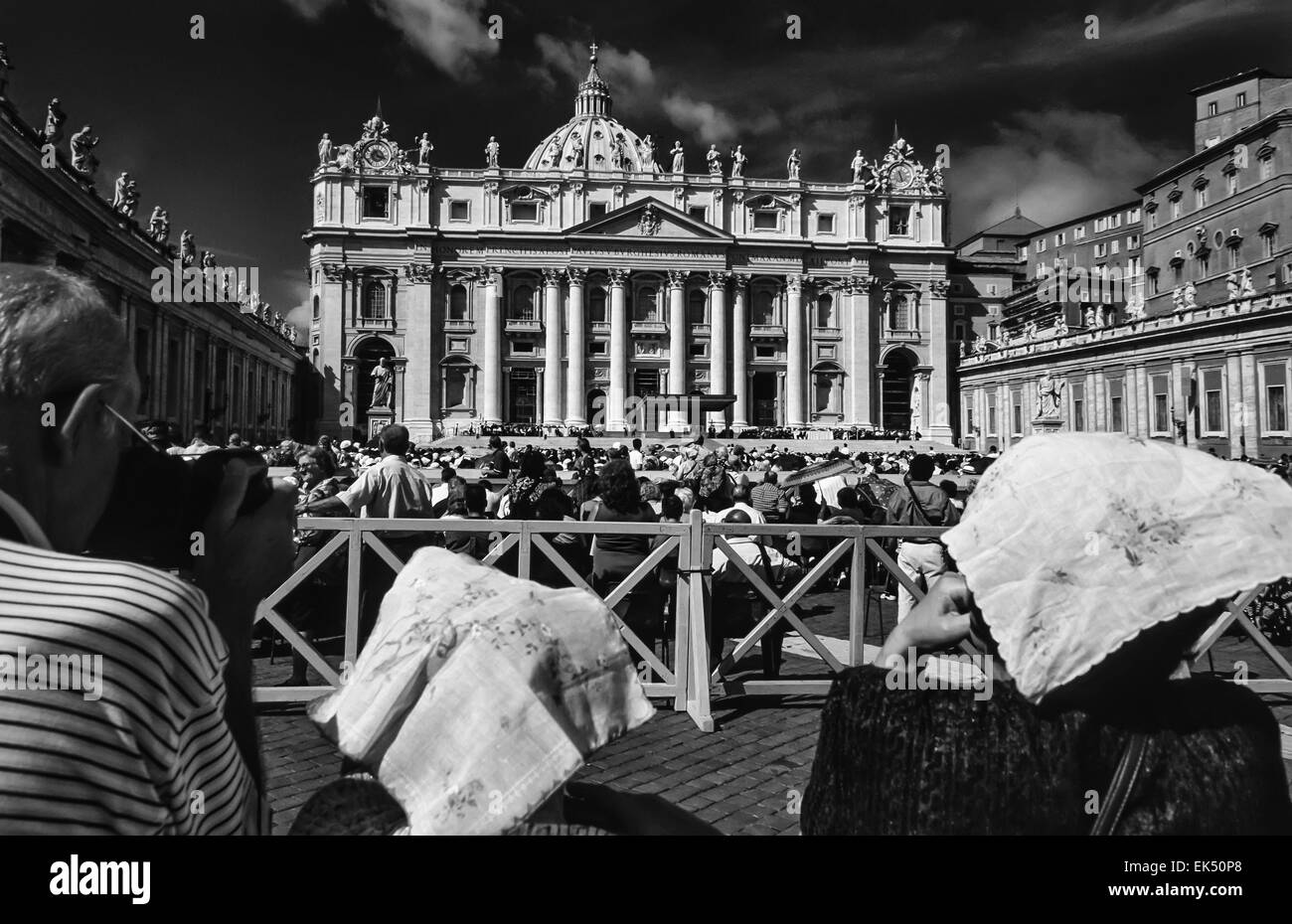 Italia, Roma, Piazza San Pietro Foto Stock