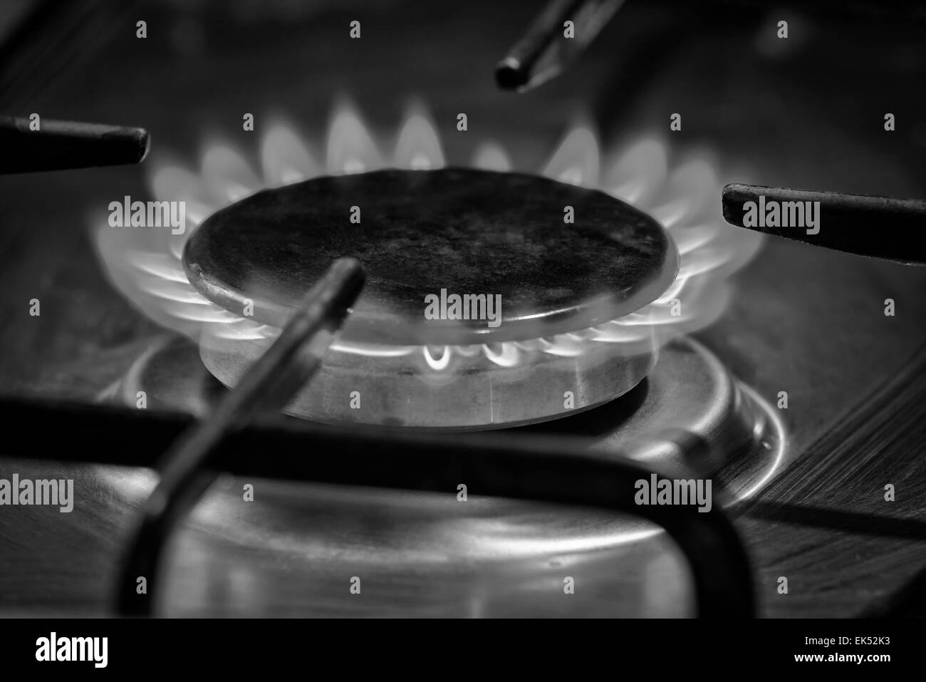 Masterizzazione di cucina fornello a gas Foto Stock