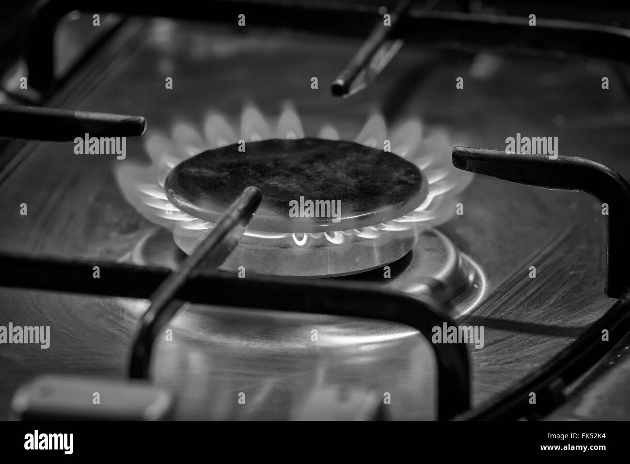 Masterizzazione di cucina fornello a gas Foto Stock