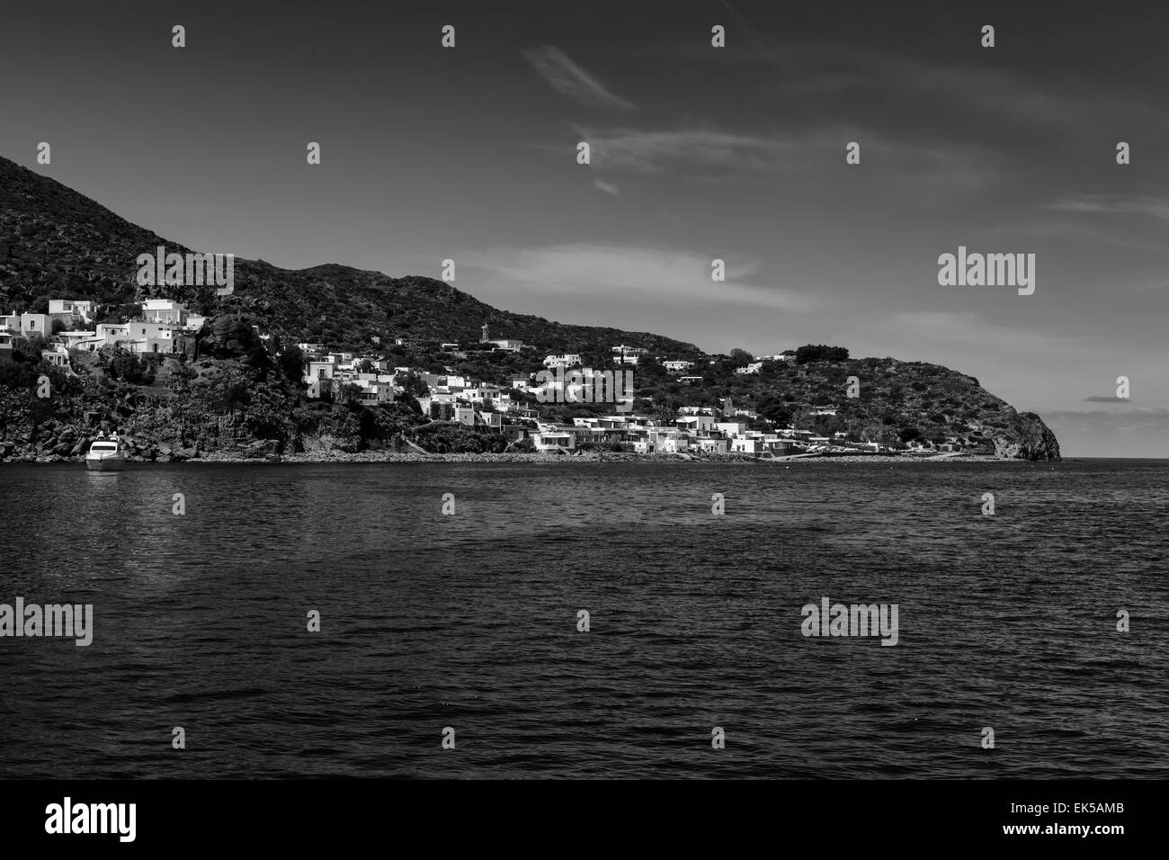 L'Italia, Sicilia e Isole Eolie, vista di Panarea Foto Stock