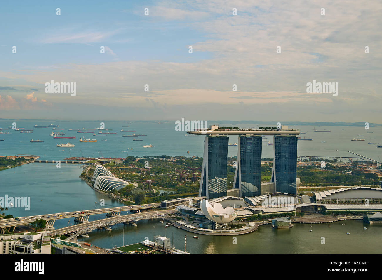 Singapore, Marina Bay Sands Foto Stock