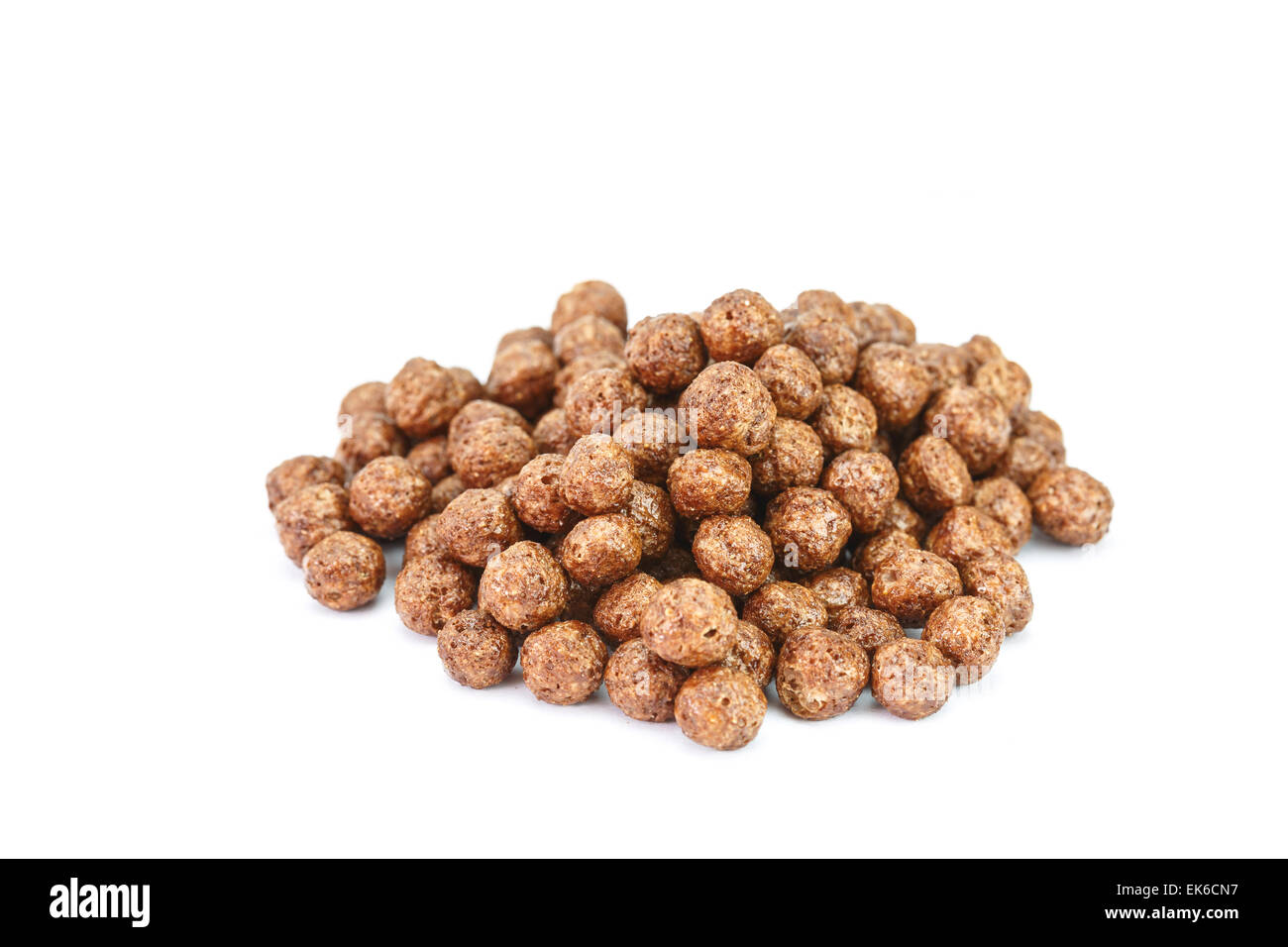 Cereali per la prima colazione isolati su sfondo bianco Foto Stock