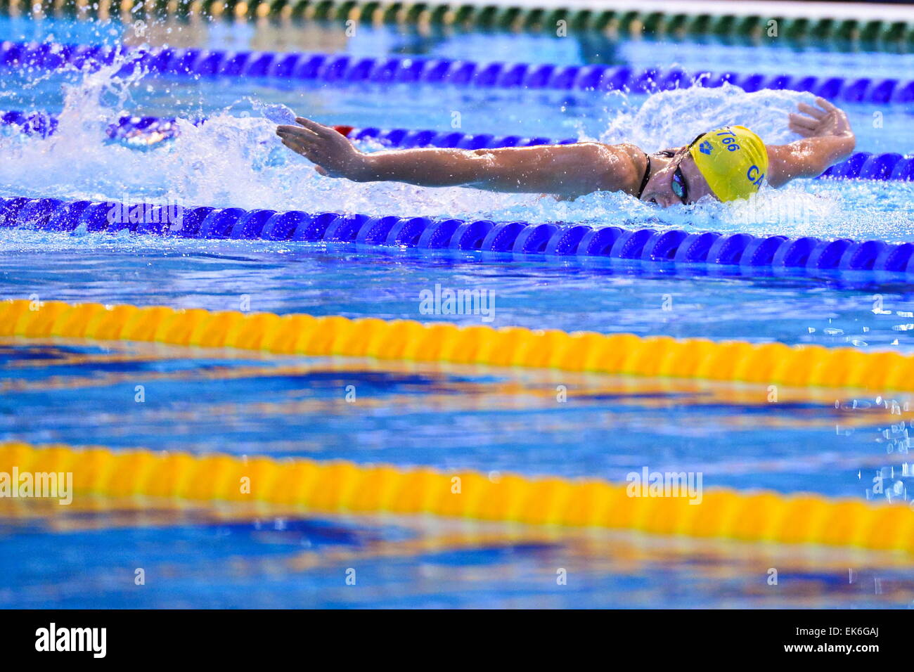 Solweig PICAULT - 200m Papillon - 02.04.2015 - Championnats de France de Natation 2015 a Limoges.Photo : Dave inverno/Icona Sport Foto Stock