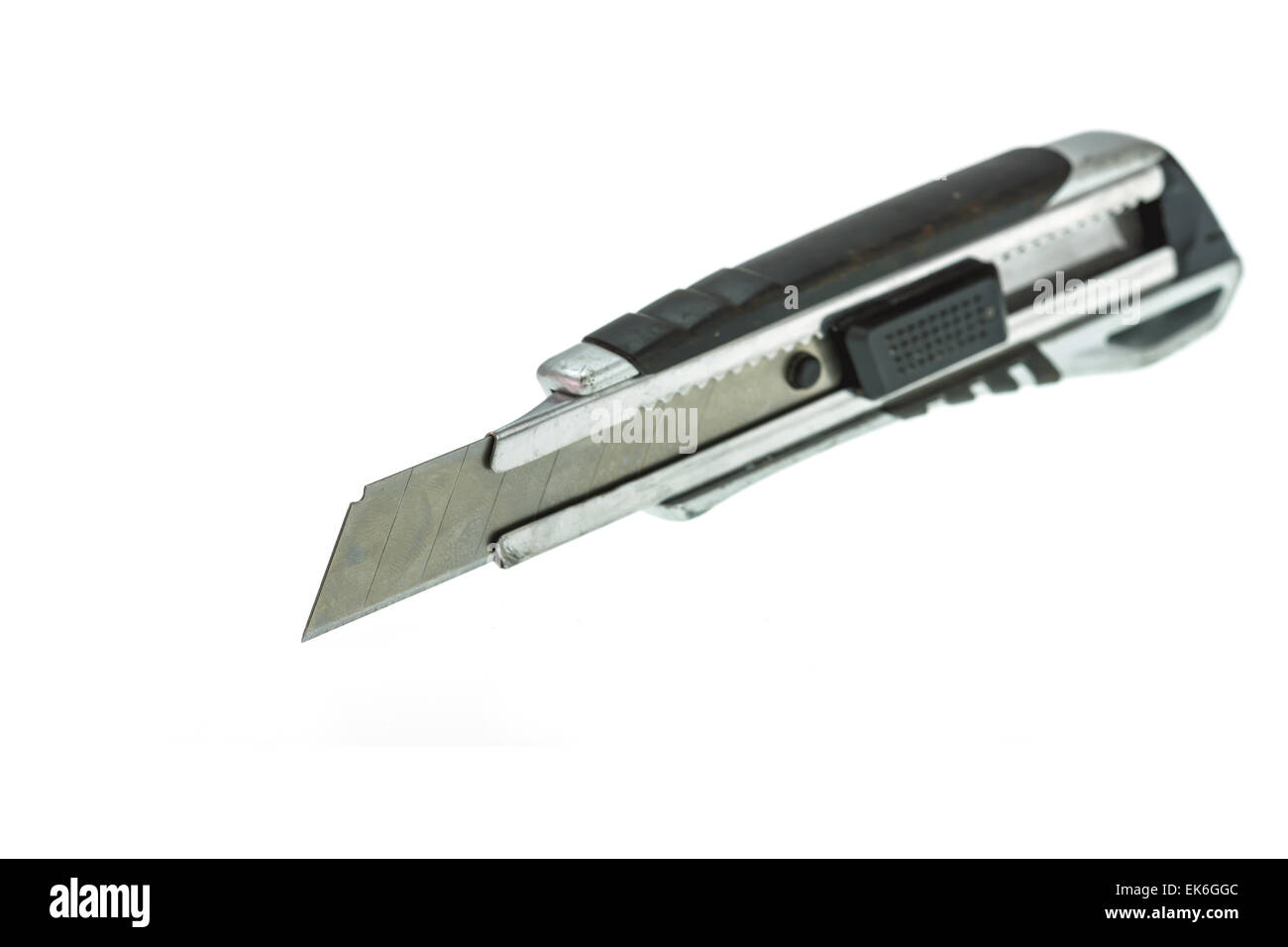 Box coltello isolati su sfondo bianco Foto Stock