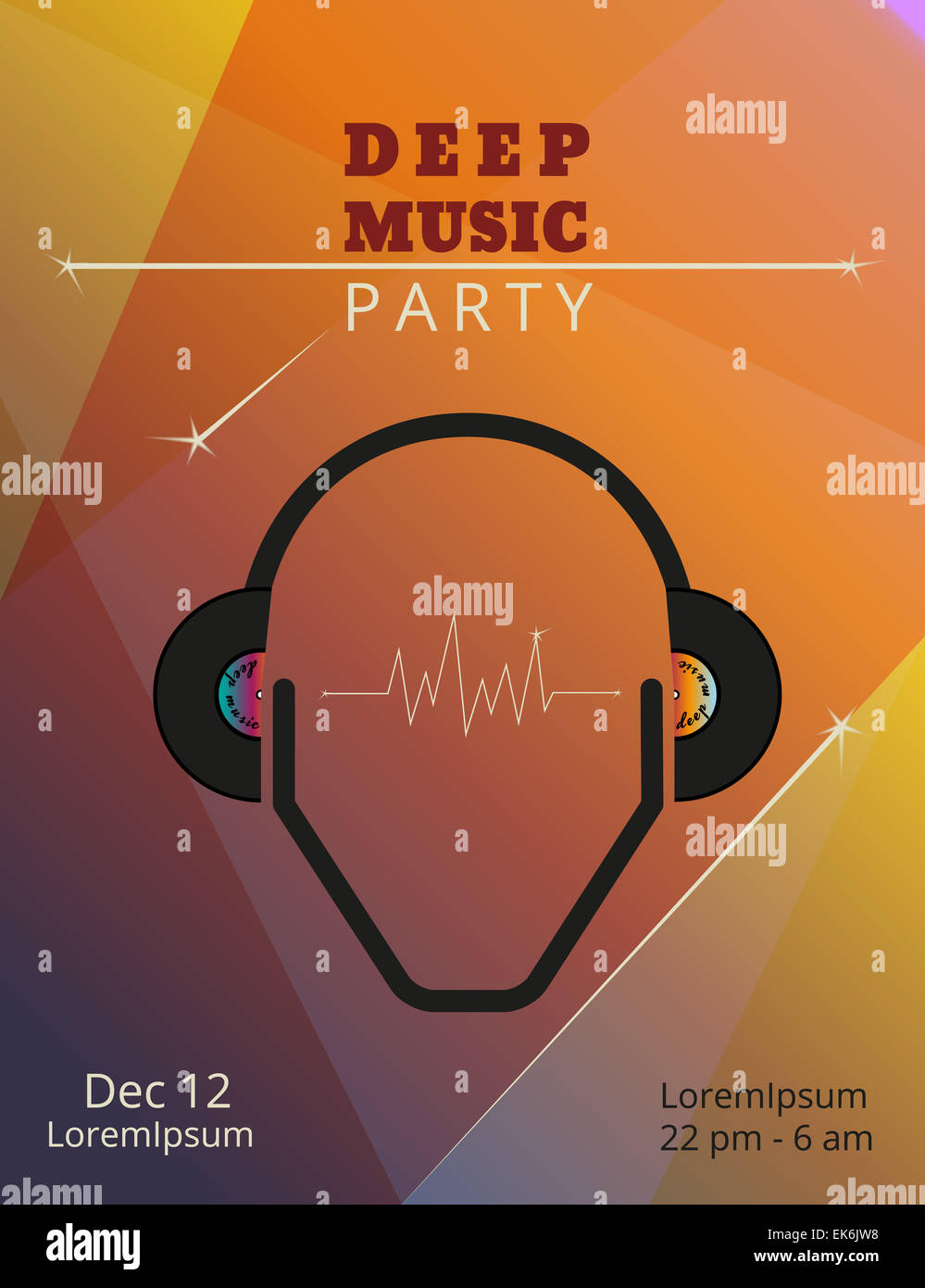 Musica profonda parte poster Foto Stock