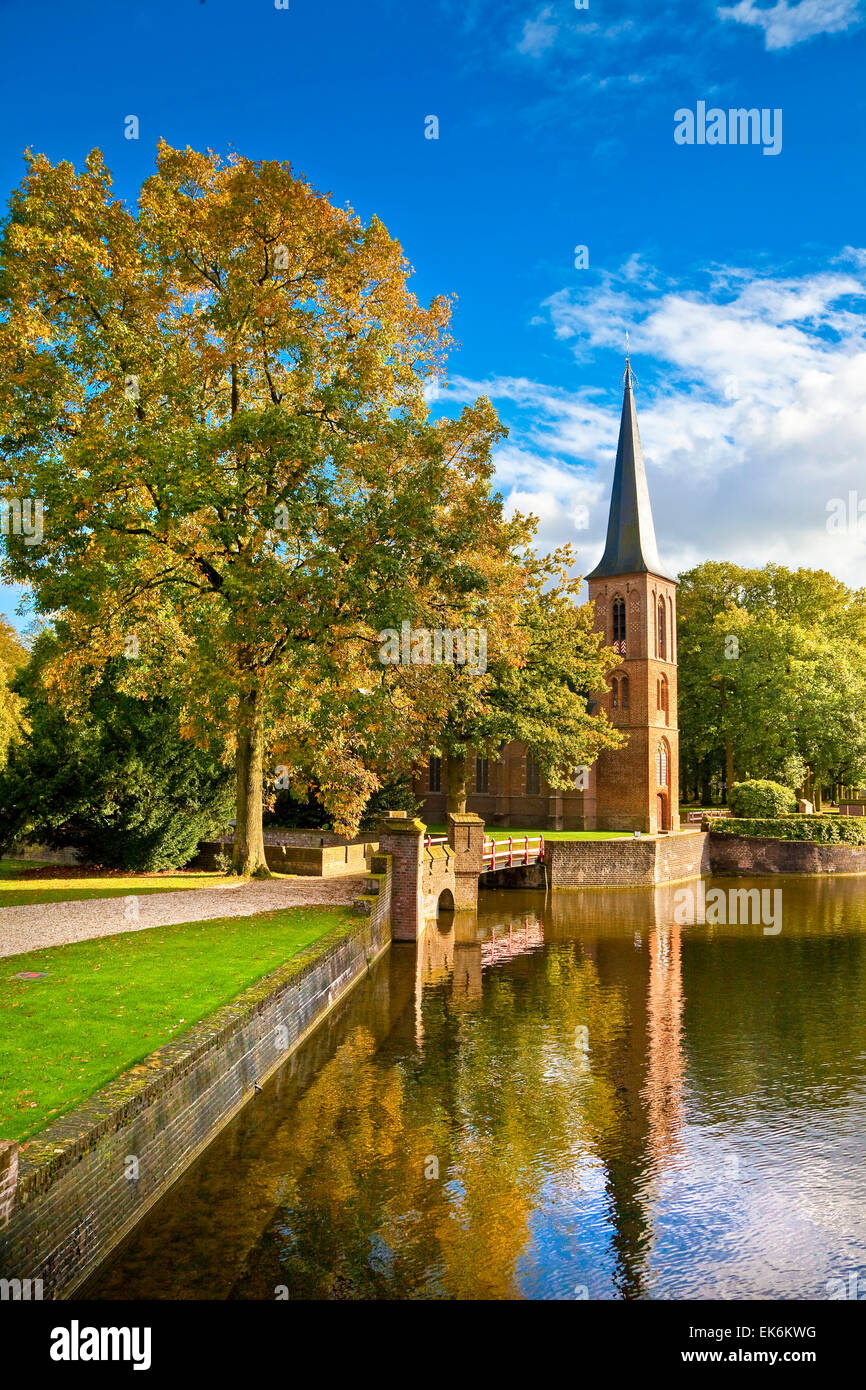 Castello medievale De Haar in Olanda, nei pressi di Utrecht Foto Stock