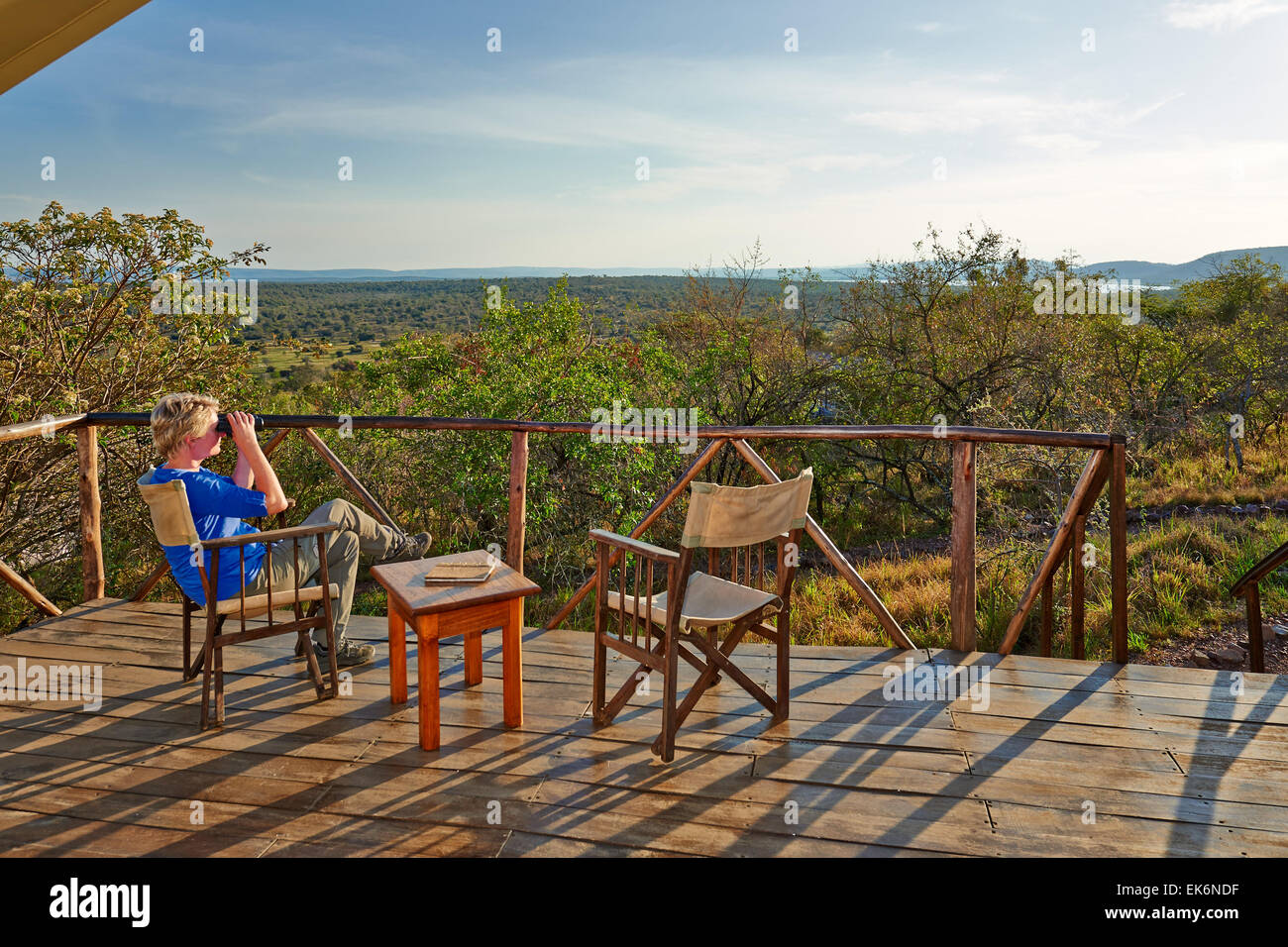 Mantana Tented Camp, Lago Mburo National Park, Uganda, Africa Foto Stock