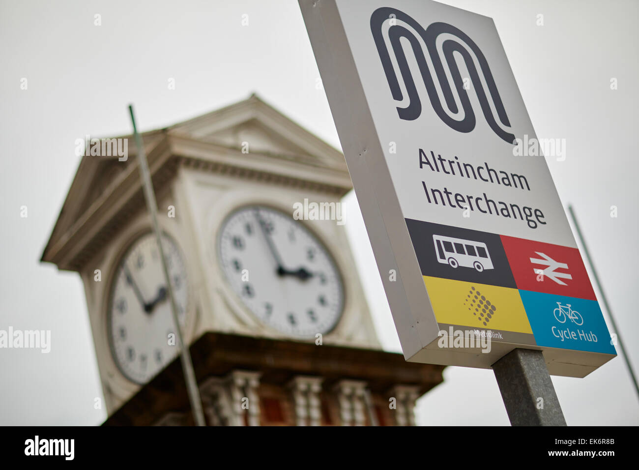 Altrincham stazione autobus di Chesire REGNO UNITO Foto Stock