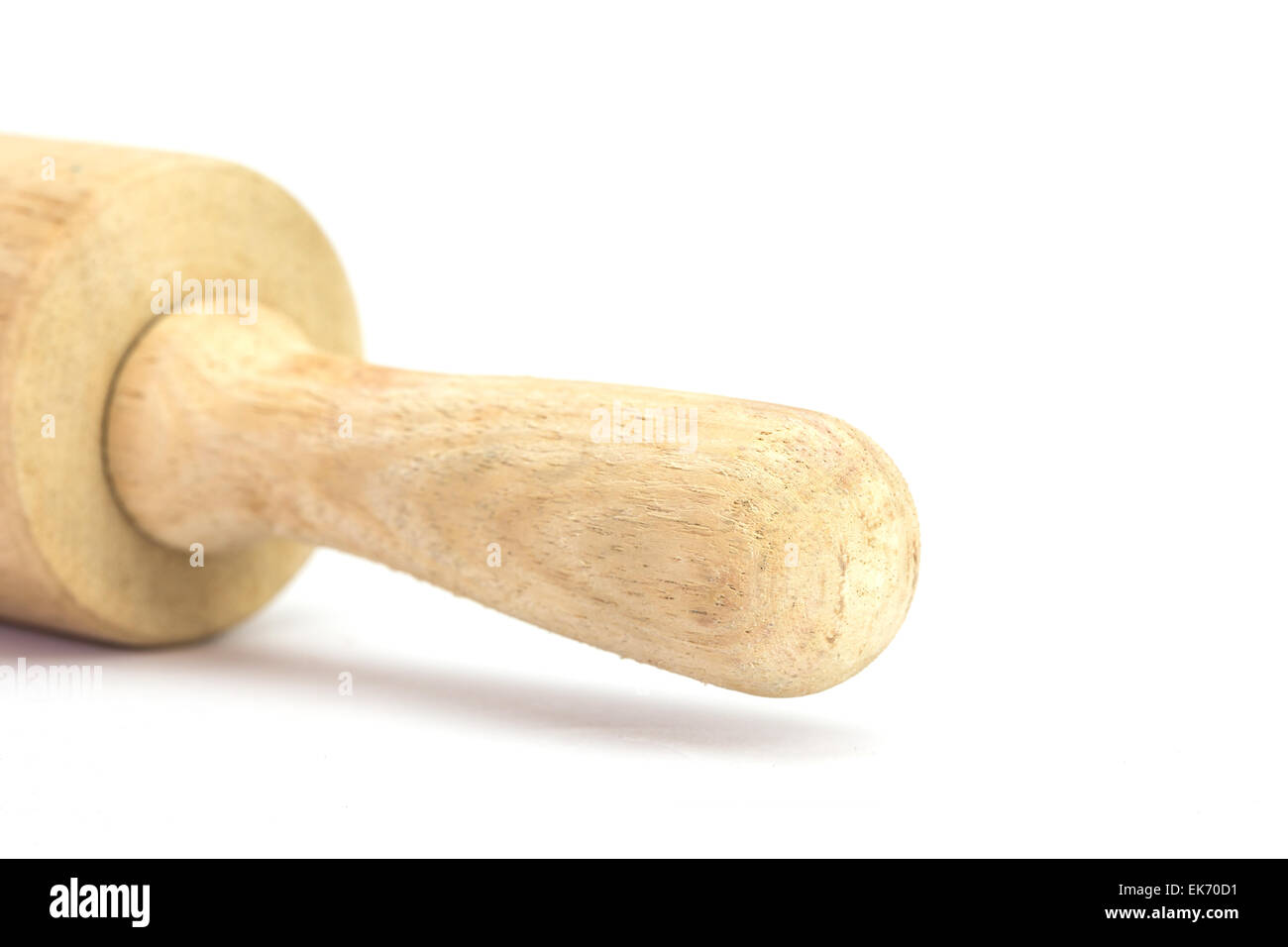La laminazione di legno pin isolato su sfondo bianco Foto Stock
