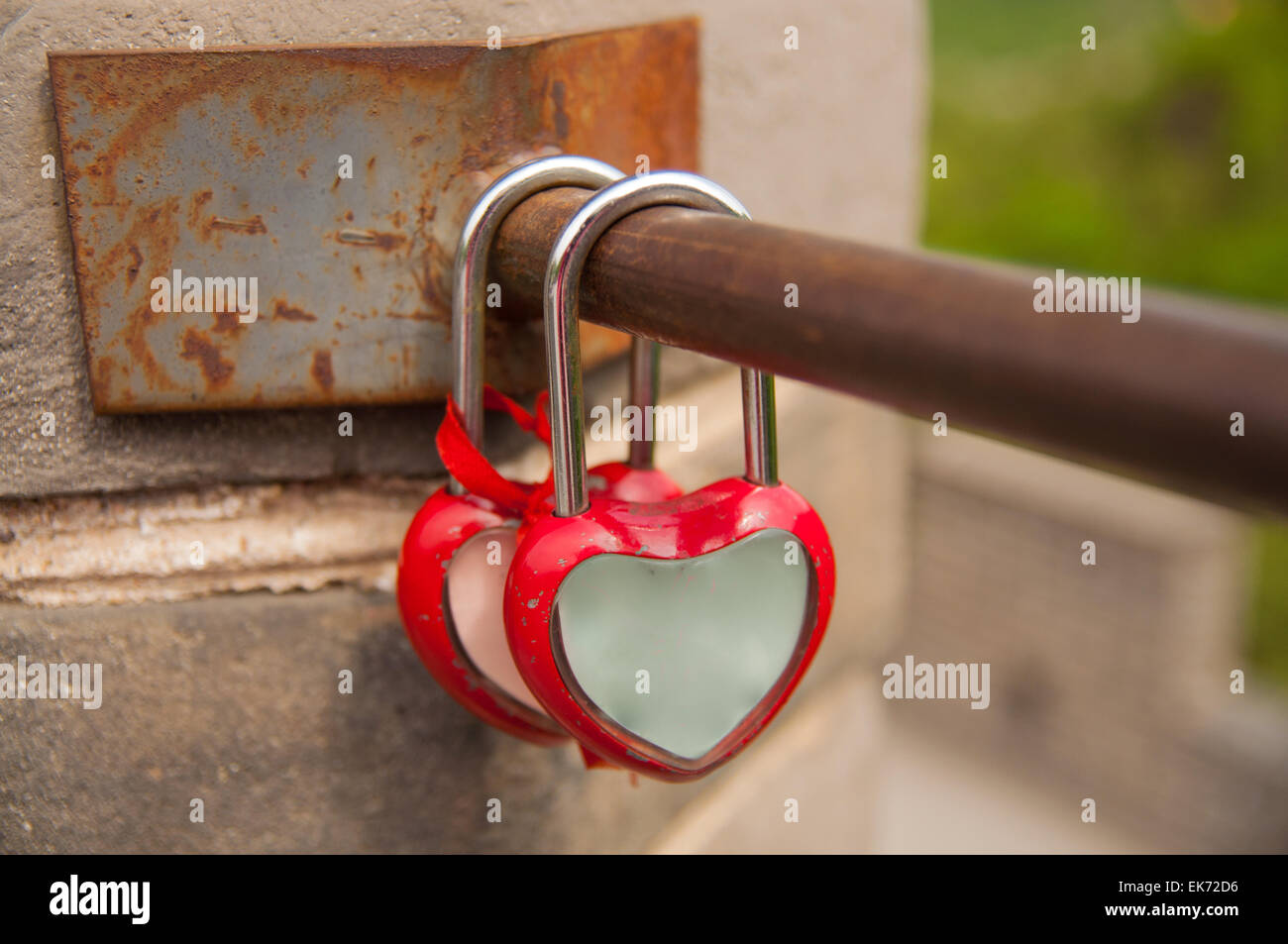 24 maggio 2013 presso la Grande Muraglia della Cina,amanti come per la barra di bloccaggio per infinito amore Foto Stock