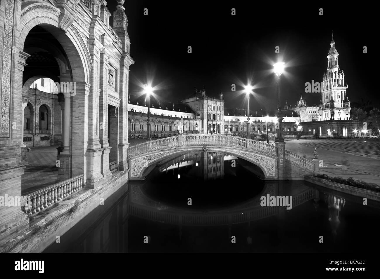 Plaza de Espana in Siviglia, Spagna Foto Stock