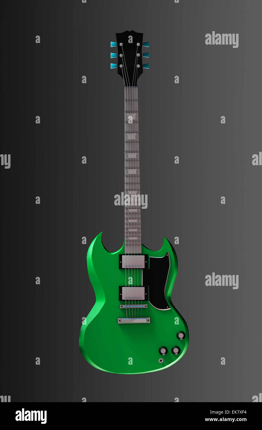 Illustrazione di chitarra Foto Stock