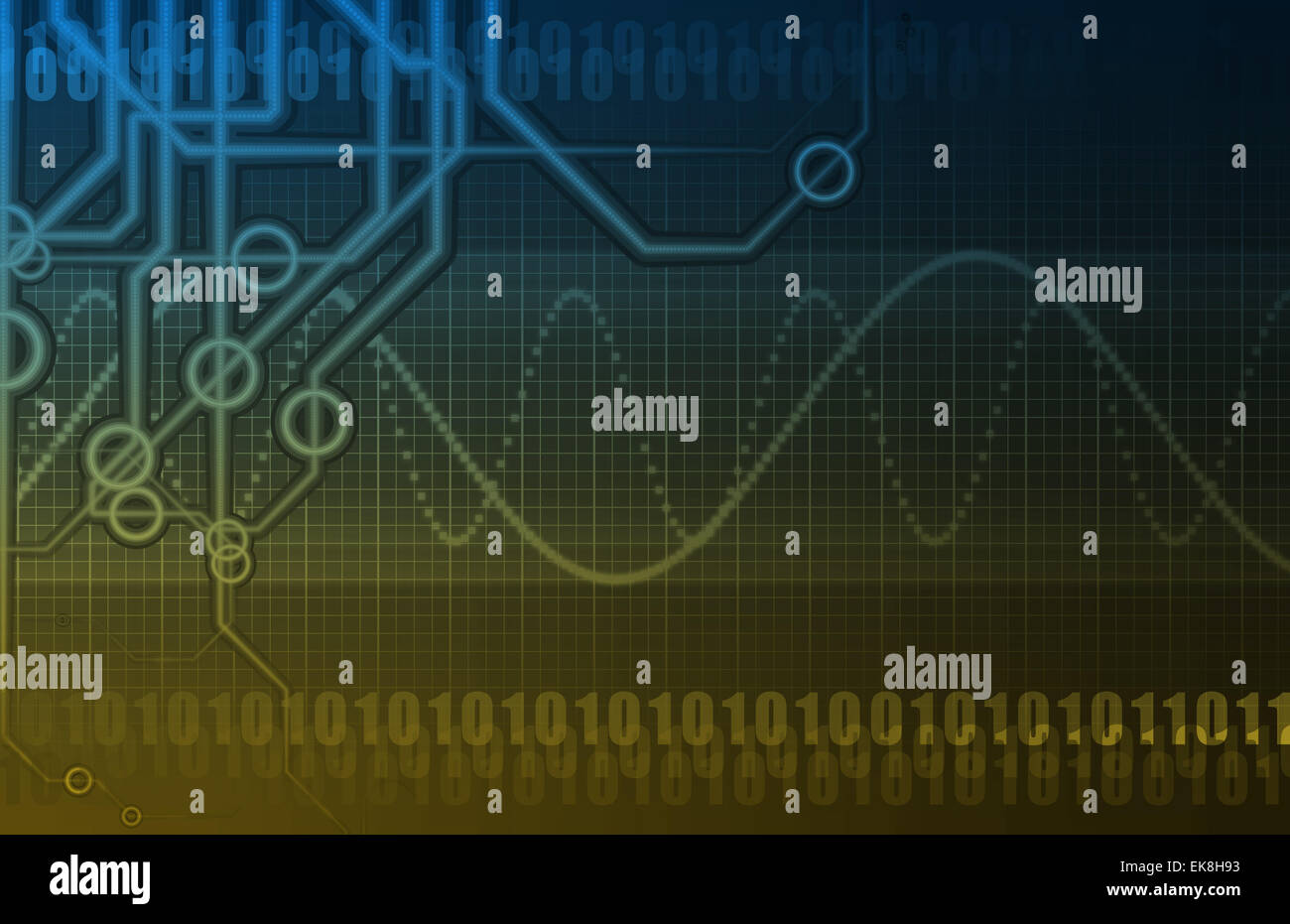 Industria delle telecomunicazioni Rete Globale Foto Stock