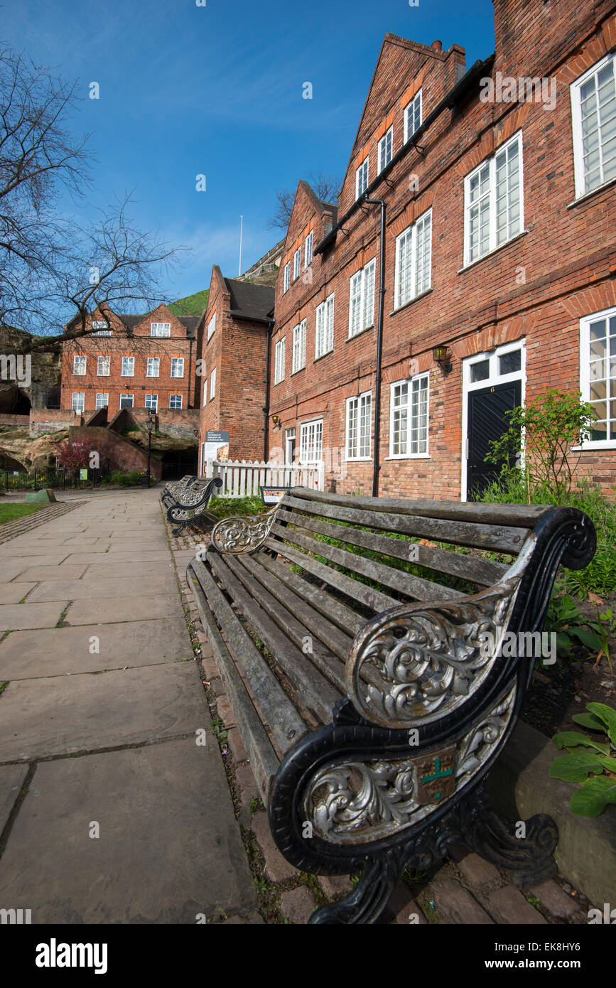 Tini di filtrazione cantiere museo nella città di Nottingham, Nottinghamshire REGNO UNITO Inghilterra Foto Stock