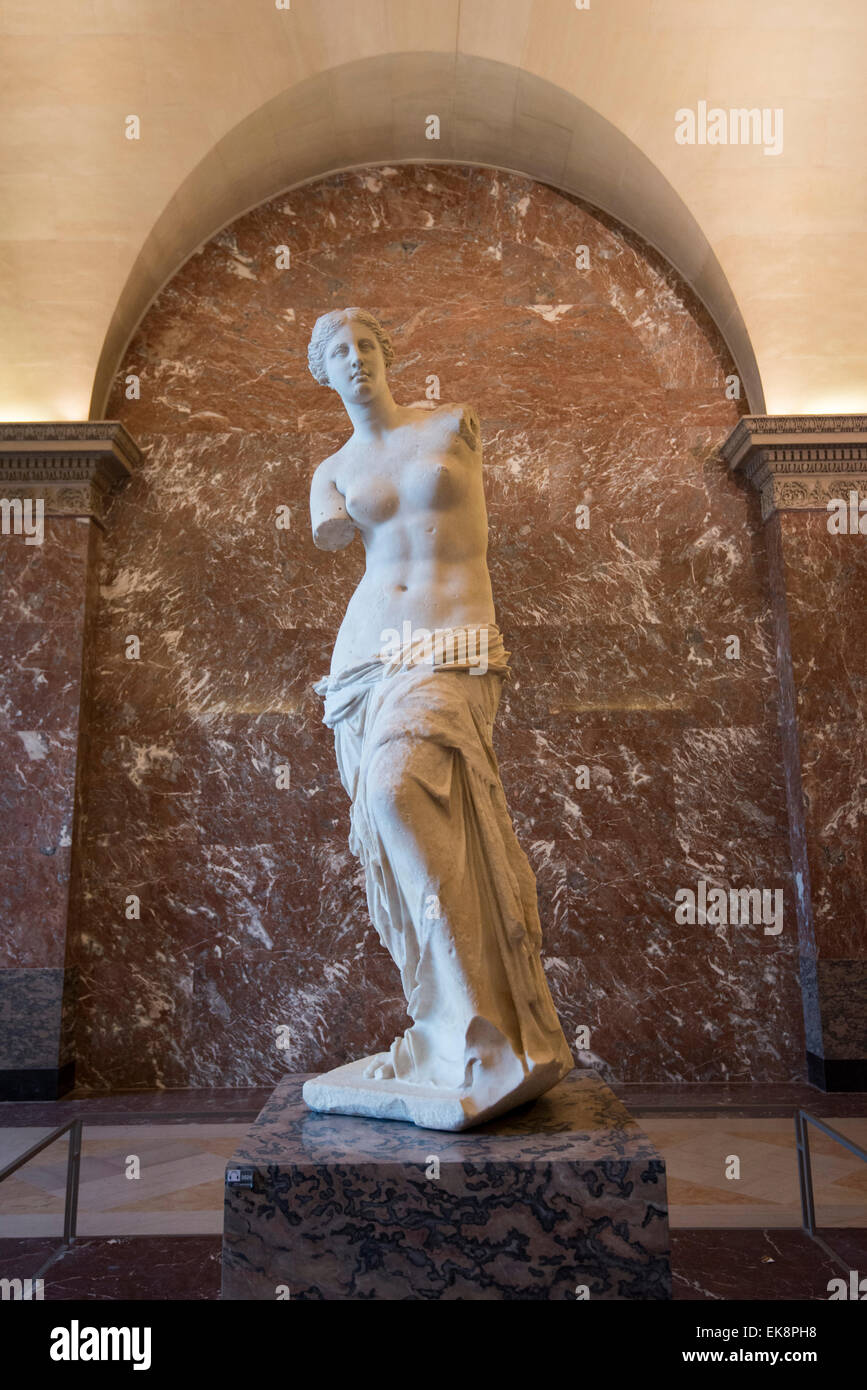 Venere de Milio nel museo del Louvre (Musee du Louvre a Parigi, Francia Europa UE Foto Stock