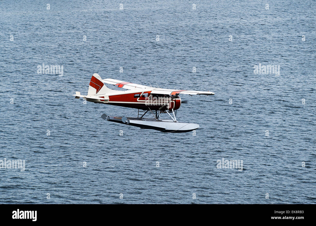 Idrovolanti preparazione a terra, Ketchikan, Alaska, STATI UNITI D'AMERICA Foto Stock