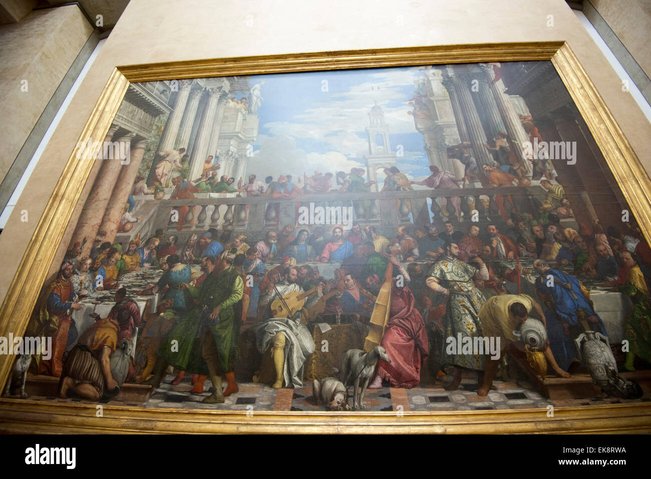 Le Nozze di Cana nel museo del Louvre (Musee du Louvre a Parigi, Francia Europa UE Foto Stock