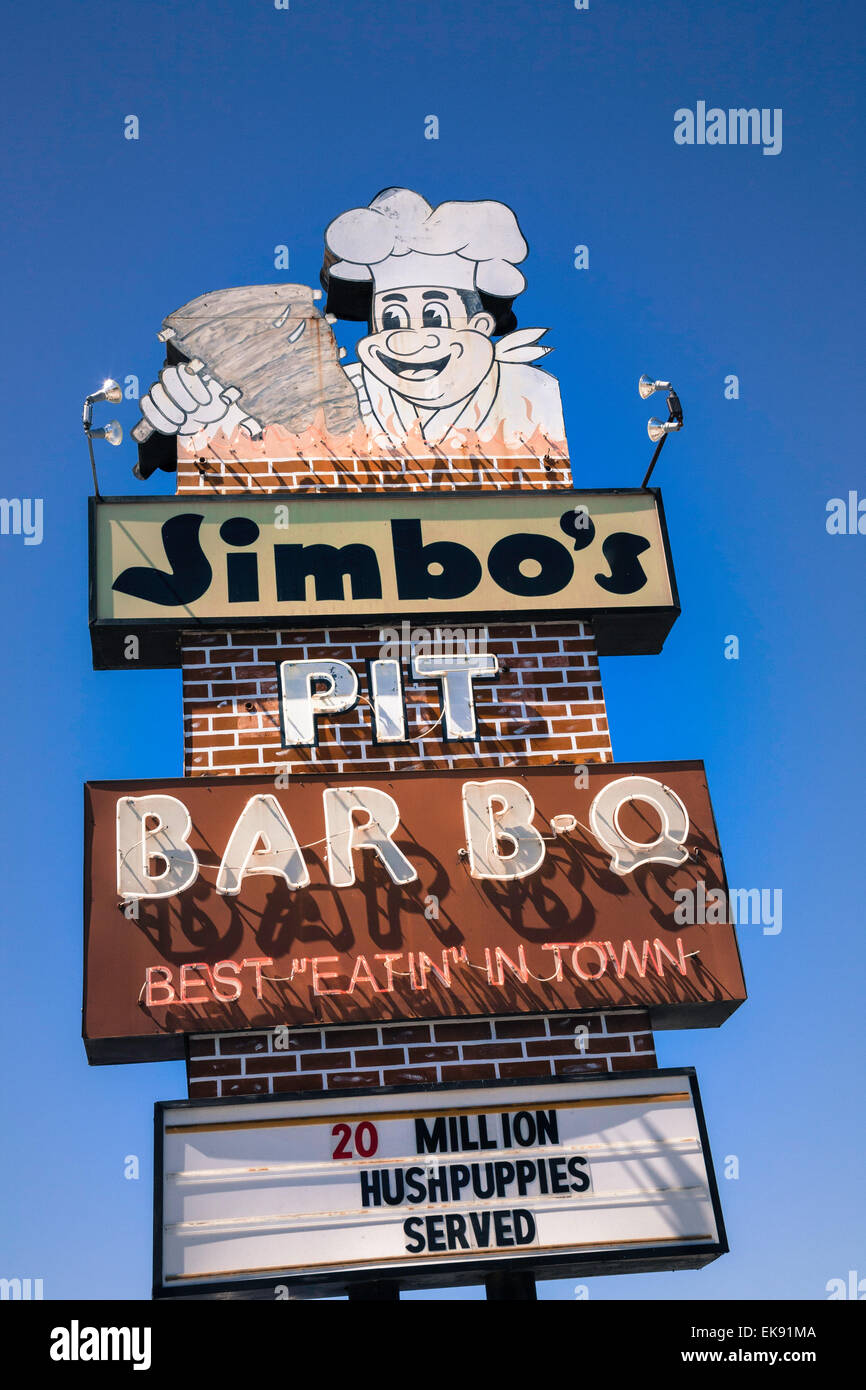 Jimbo buca Bar-B-Q il ristorante, Tampa , FL Foto Stock