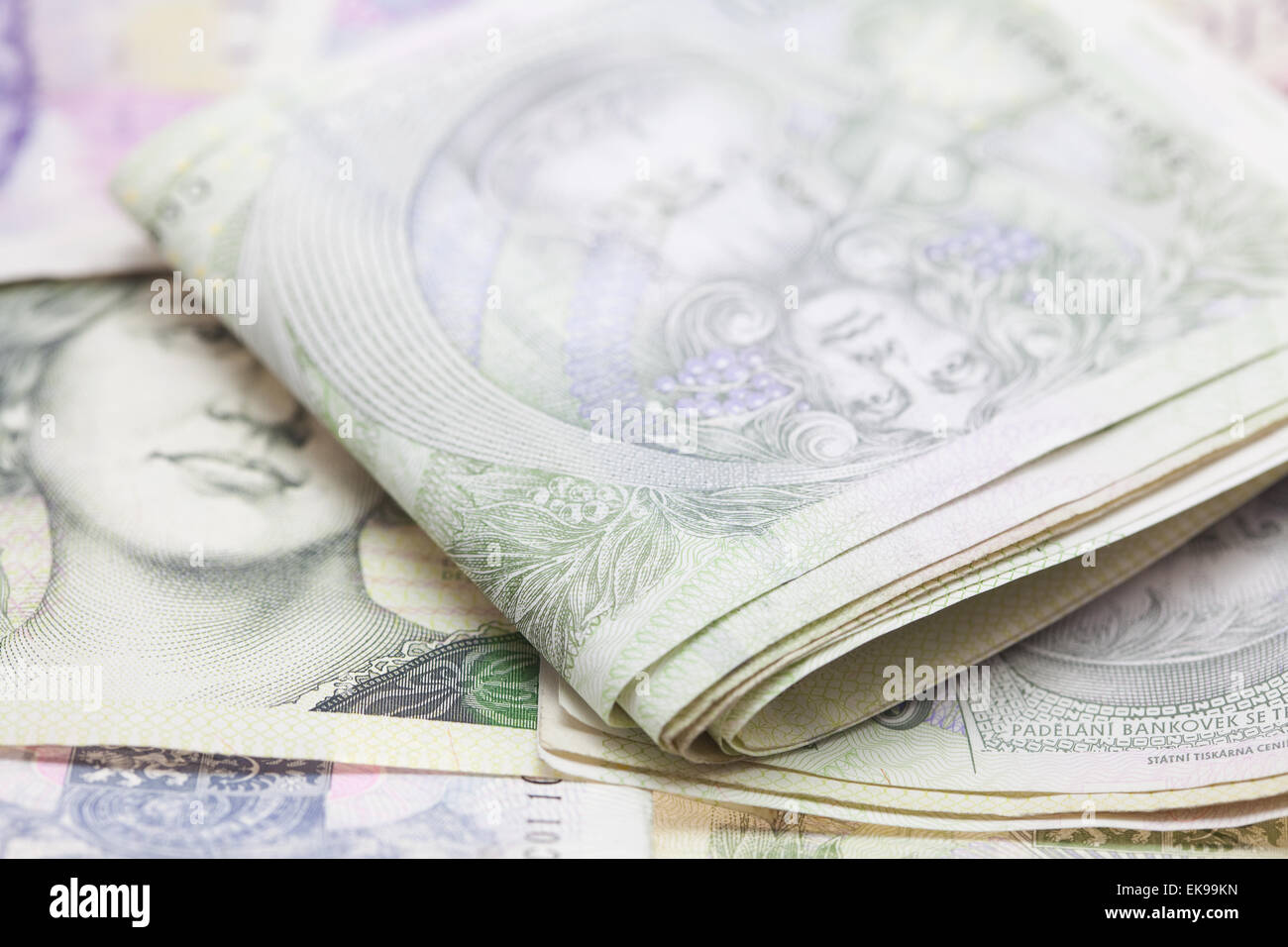Risma di carta moneta Foto Stock