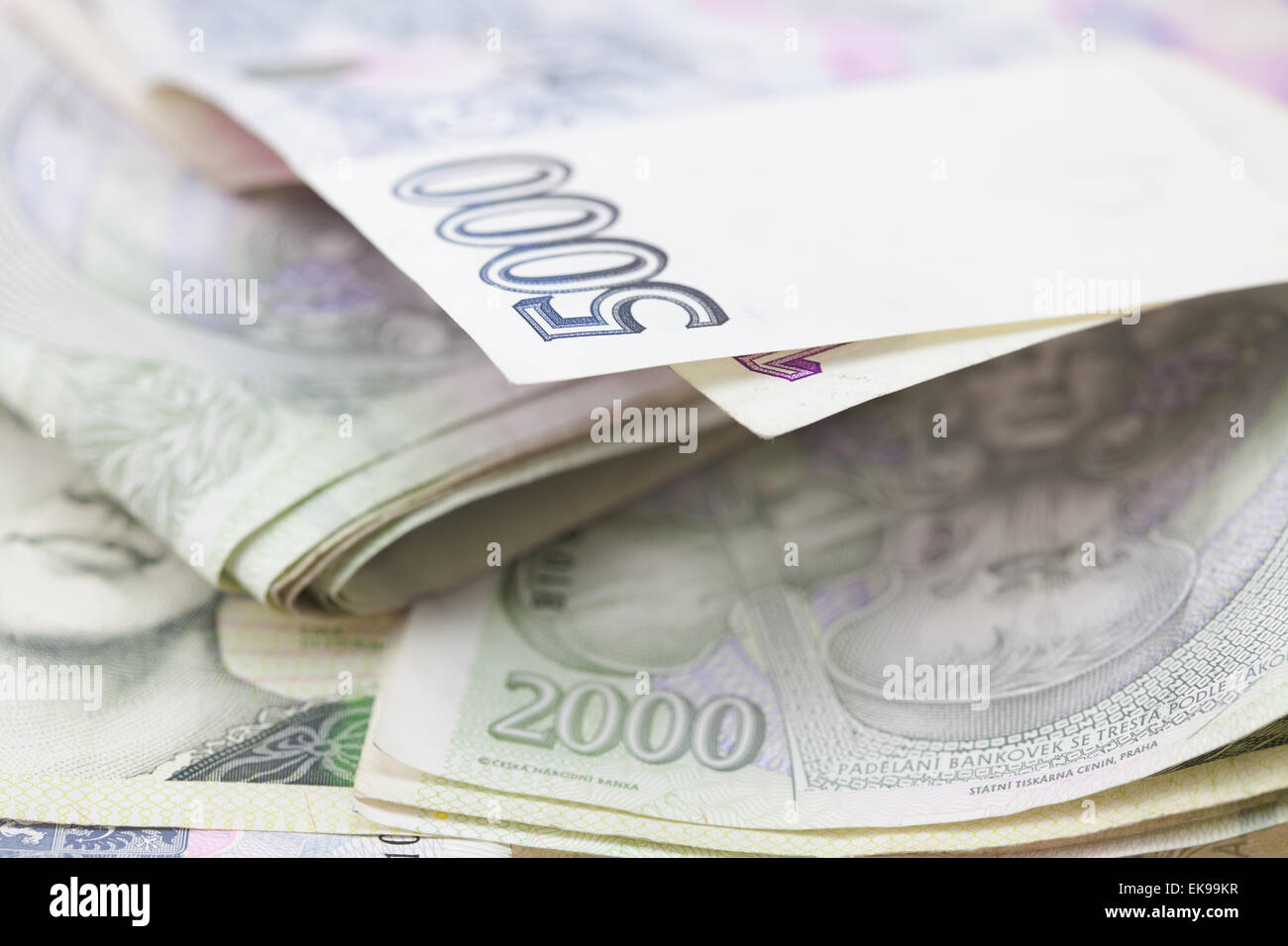 Risma di carta moneta Foto Stock
