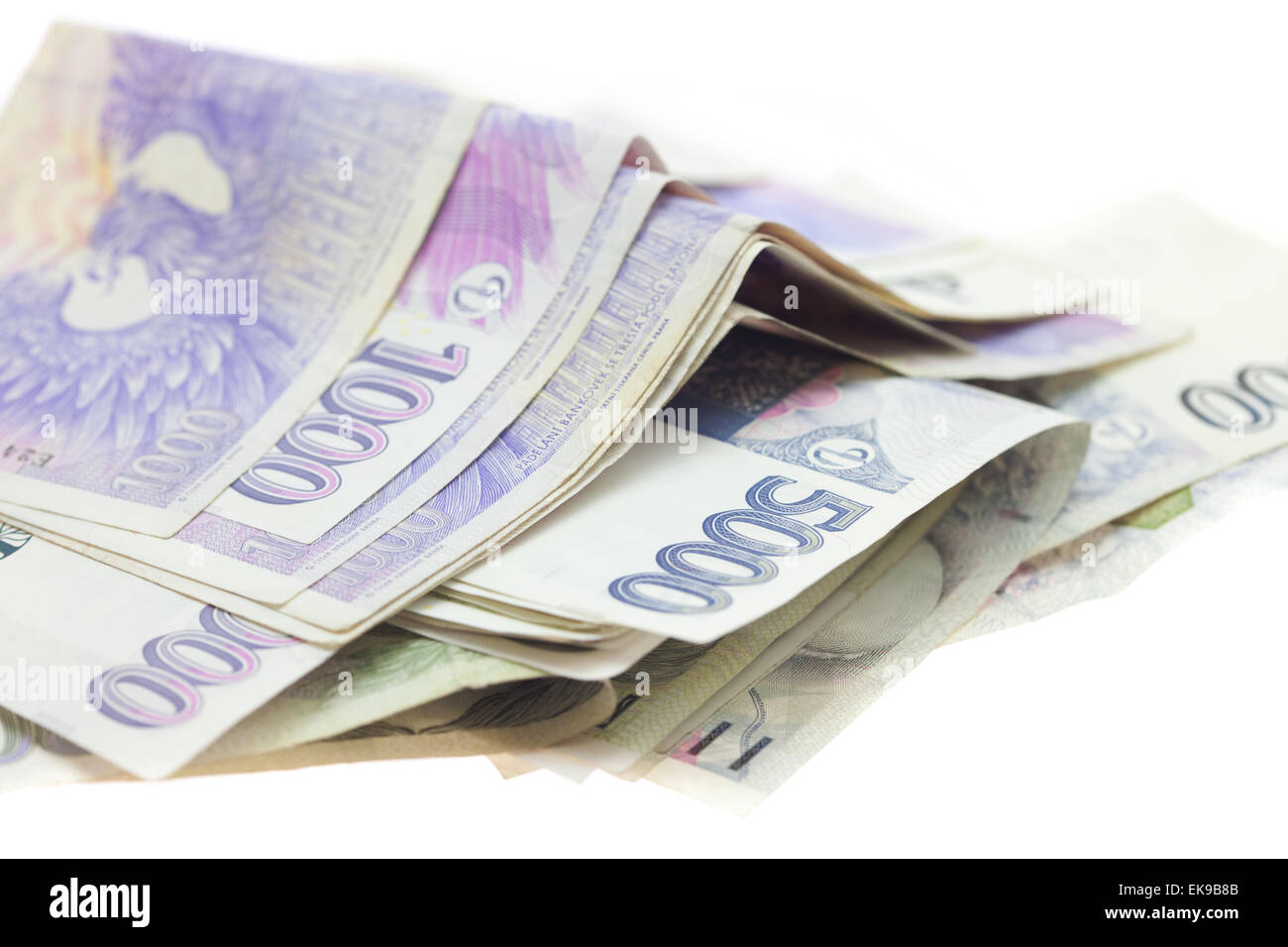Risma di carta moneta Foto Stock