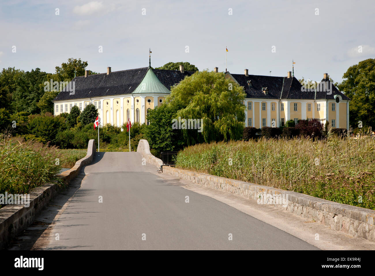 Il fiabesco Castello Gavnoe in Danimarca Foto Stock