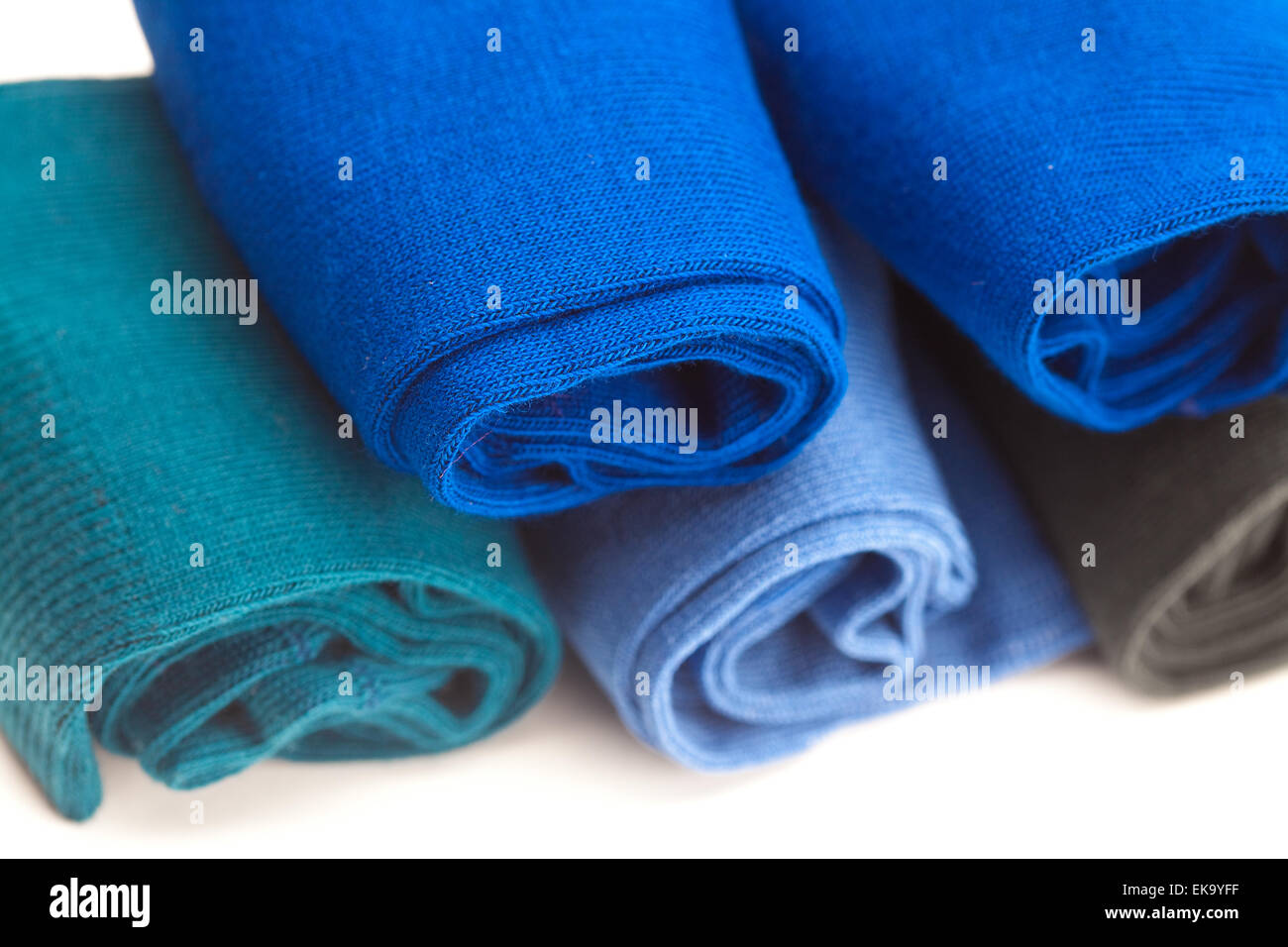 Sullo sfondo di un colorato calzini di cotone Foto Stock