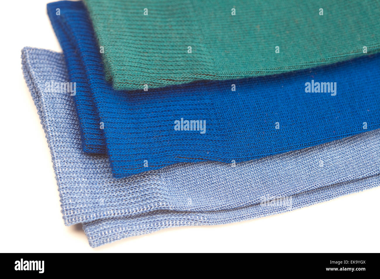 Sullo sfondo di un colorato calzini di cotone Foto Stock