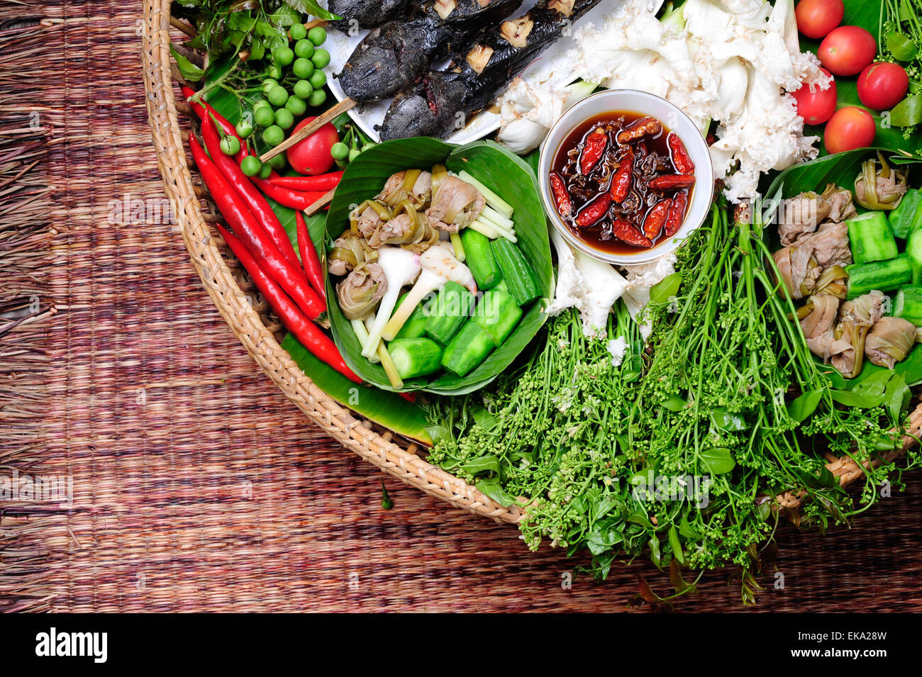 Significa il peperoncino, Tailandese del cibo Foto Stock