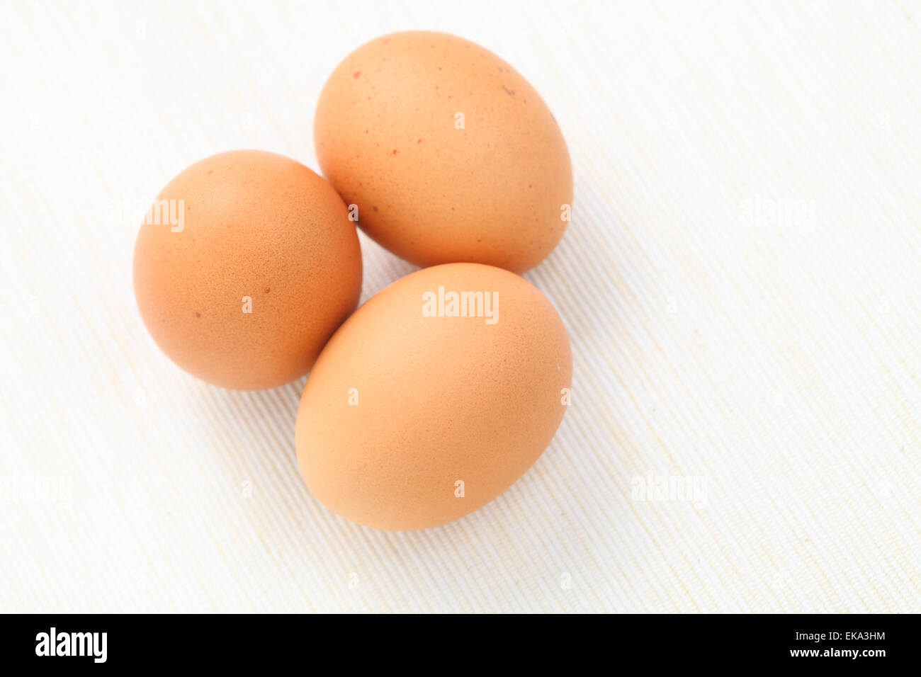 uova fresche Foto Stock