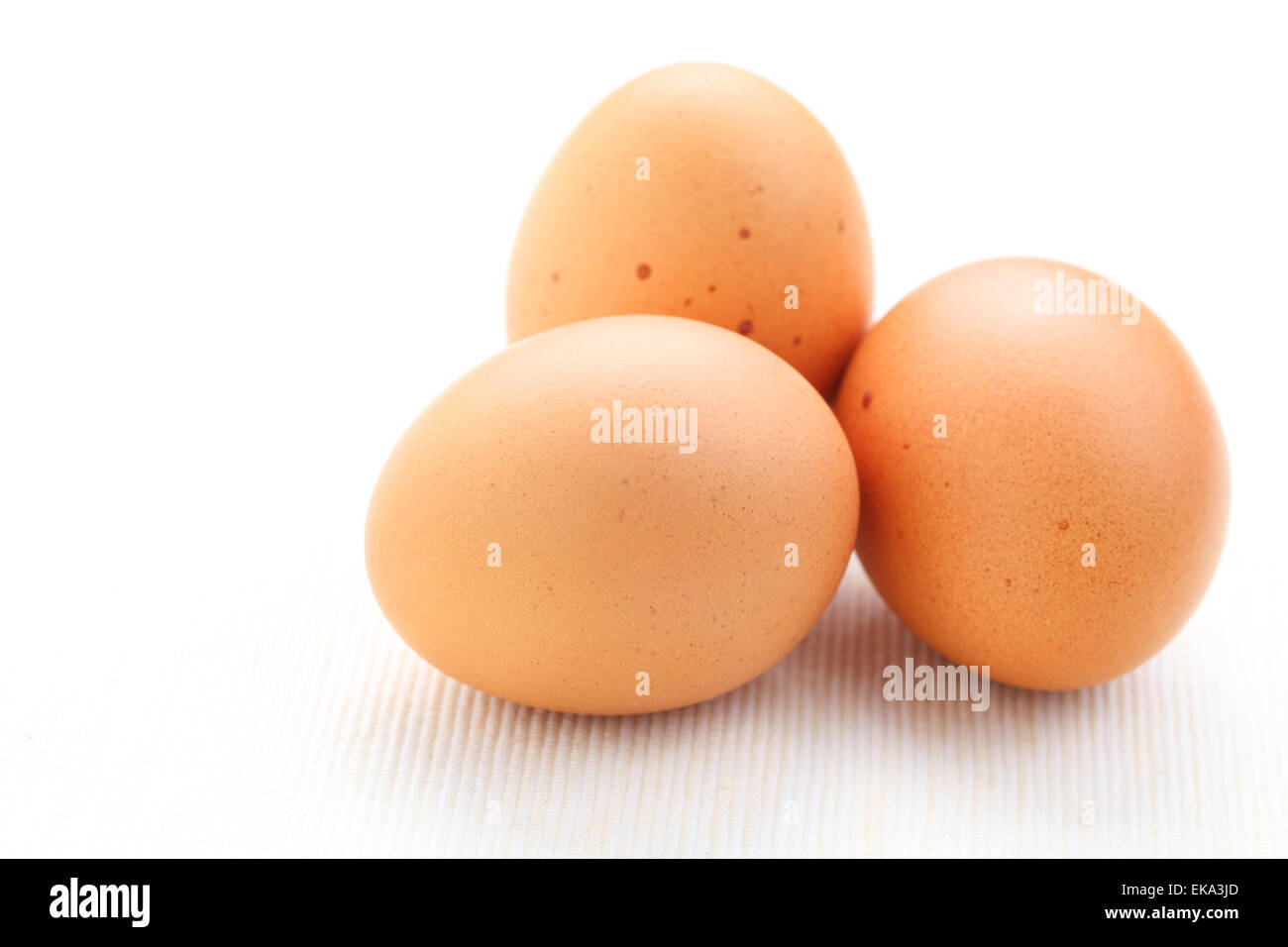 uova fresche Foto Stock