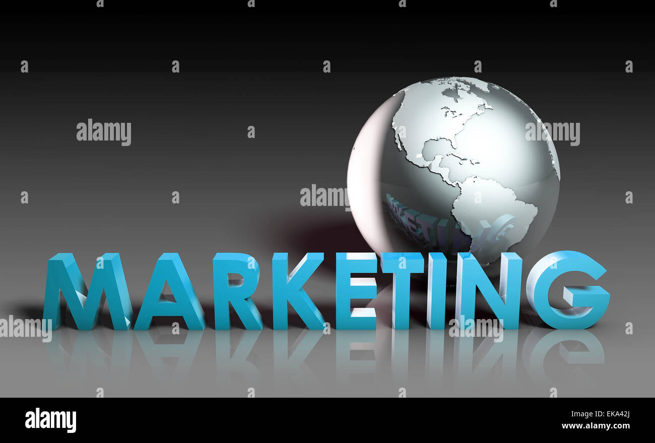 Global Marketing Foto Stock
