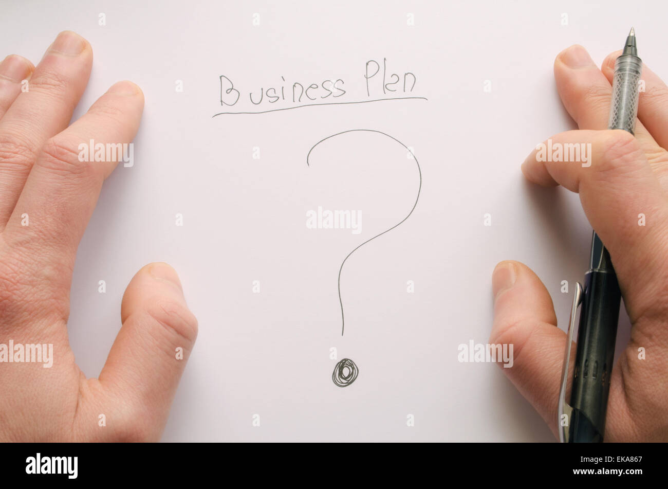 Come fare per sviluppare un business plan Foto Stock