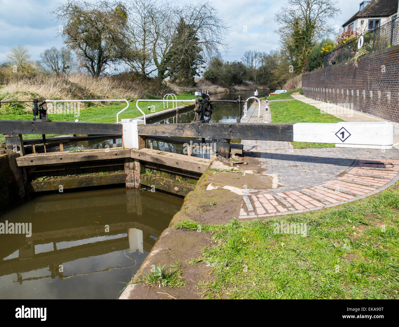 Droitwhich Canal Worcestershire Foto Stock