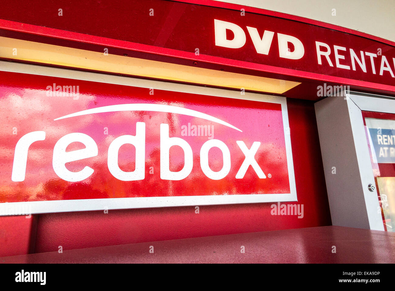 Un filmato Redbox noleggio macchina distributrice Foto Stock