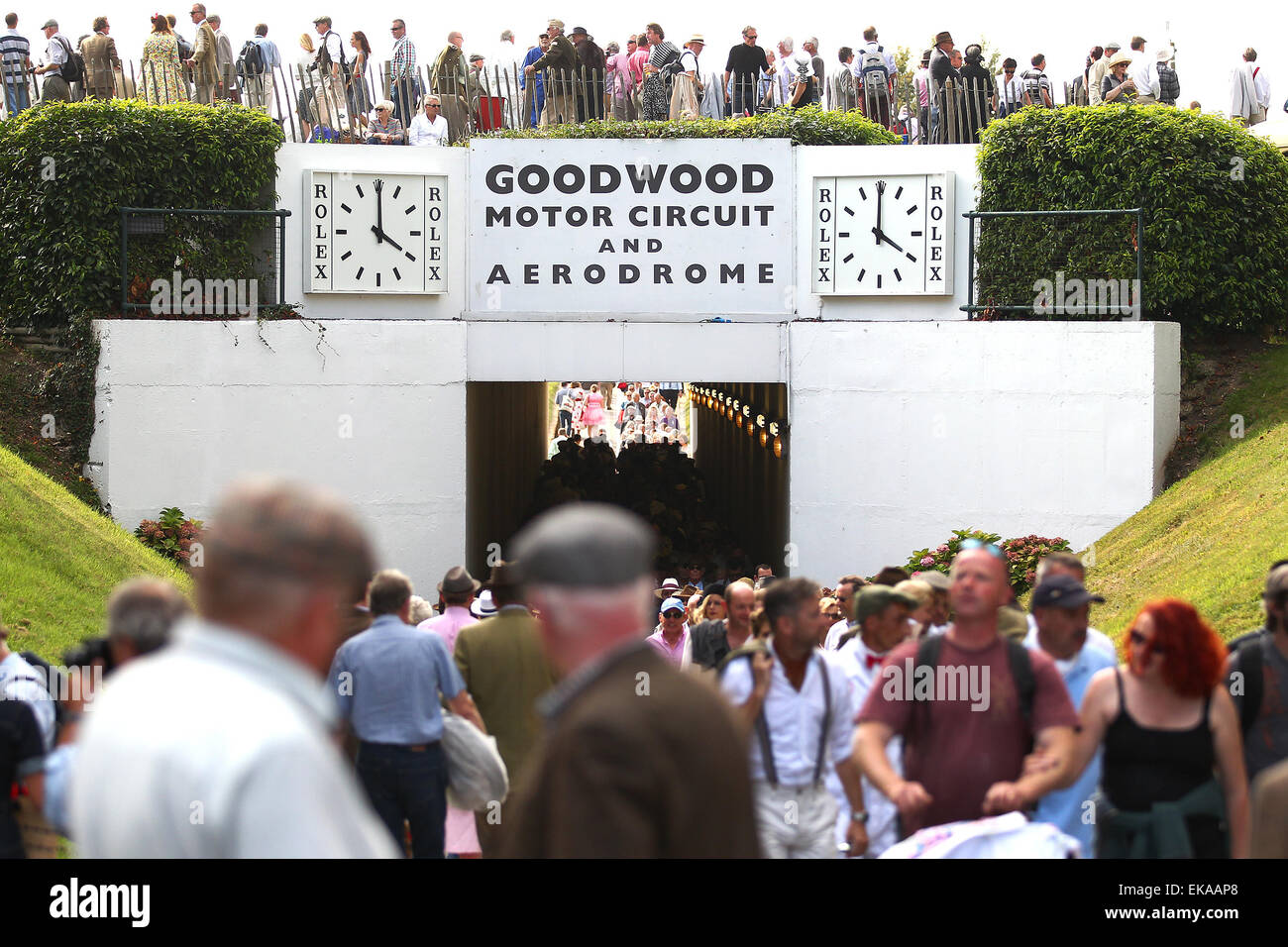 Goodwood circuito motore durante il festival di revival Foto Stock