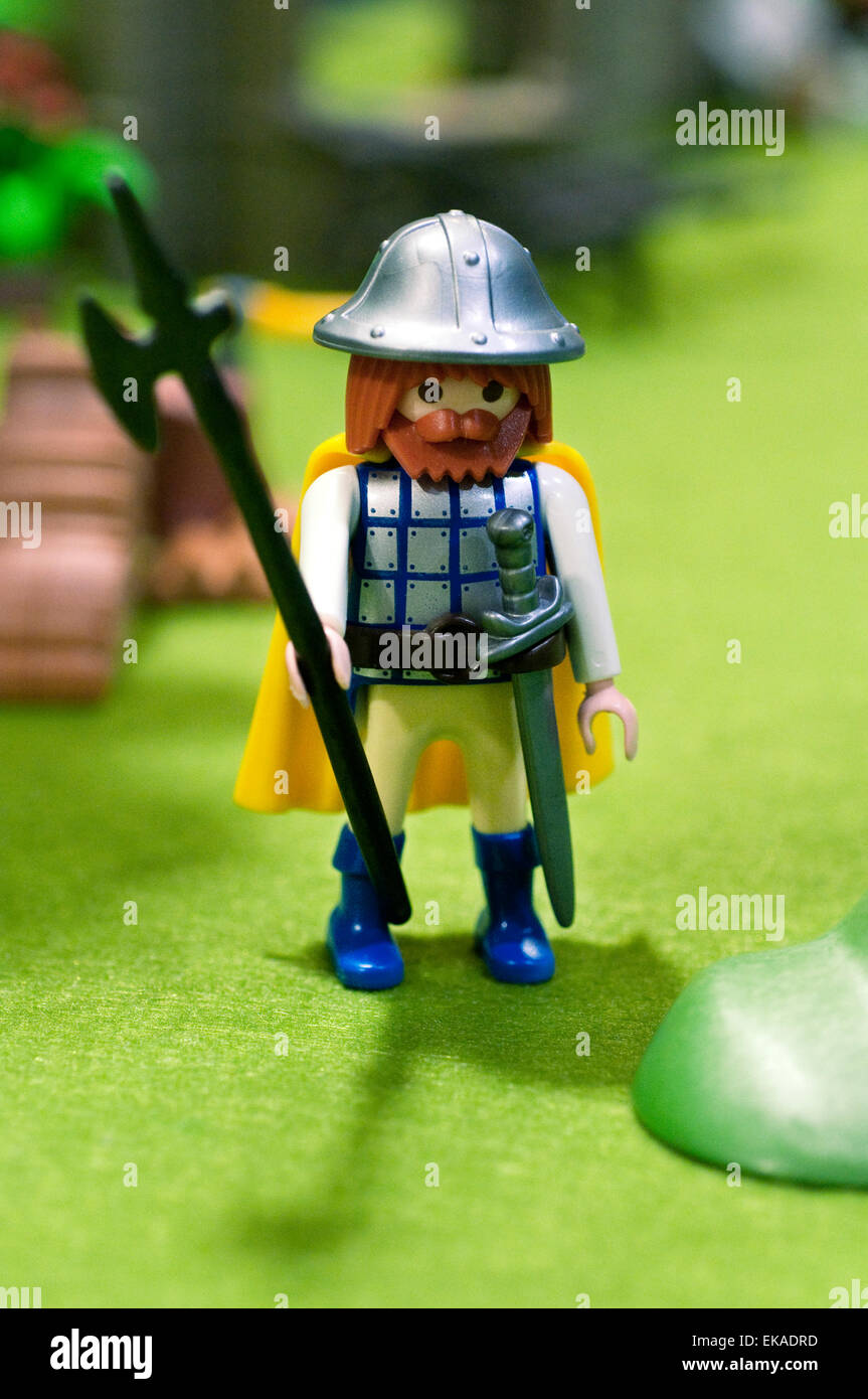 Giocattolo di plastica soldati. Foto Stock