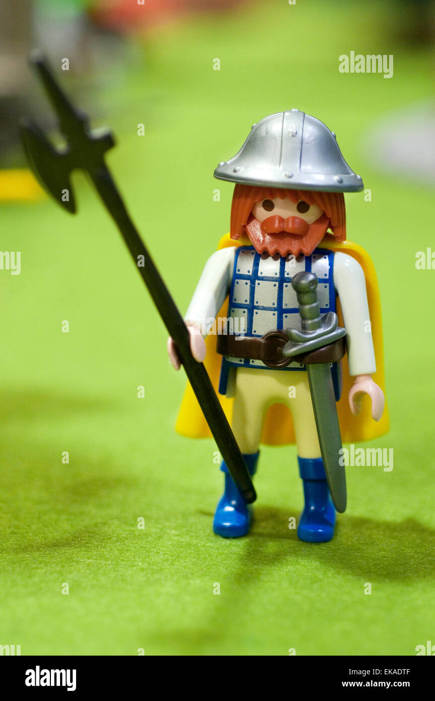 Giocattolo di plastica soldati. Foto Stock