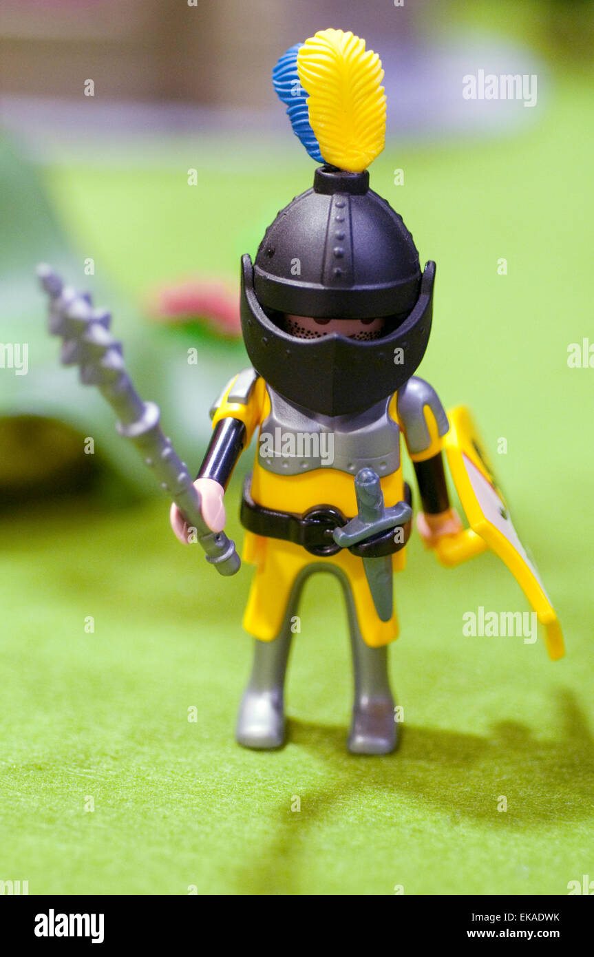 Giocattolo di plastica soldati. Foto Stock