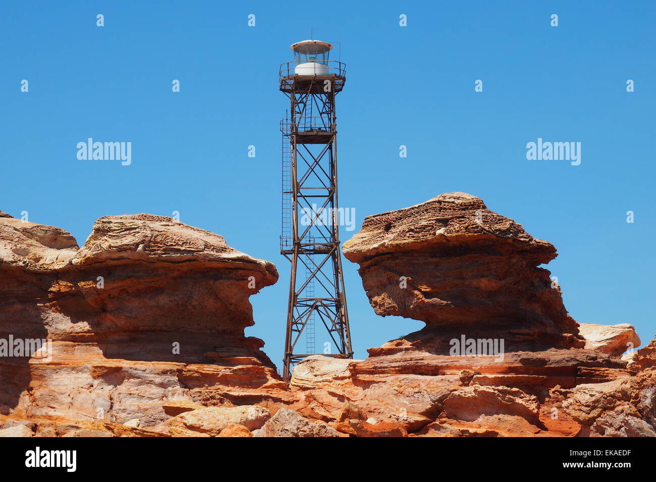 Faro a Gantheaume Point BROOME, Western Australia. Foto Stock